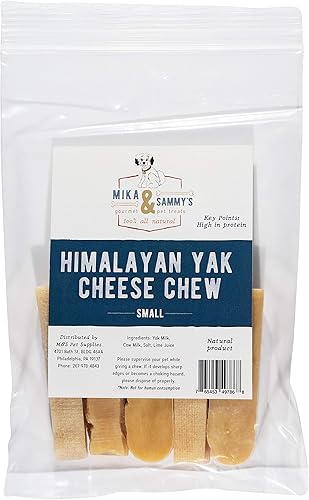 Mika & Sammy's - Masticables de queso de yak para perros del Himalaya, totalmente naturales, ingredientes limitados para perros pequeños, medianos y