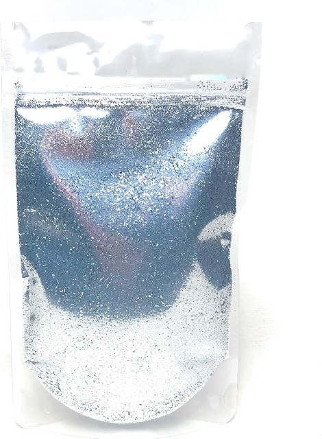Glitterexpress Paint Additive, Silver Holographic Glitter, 100g