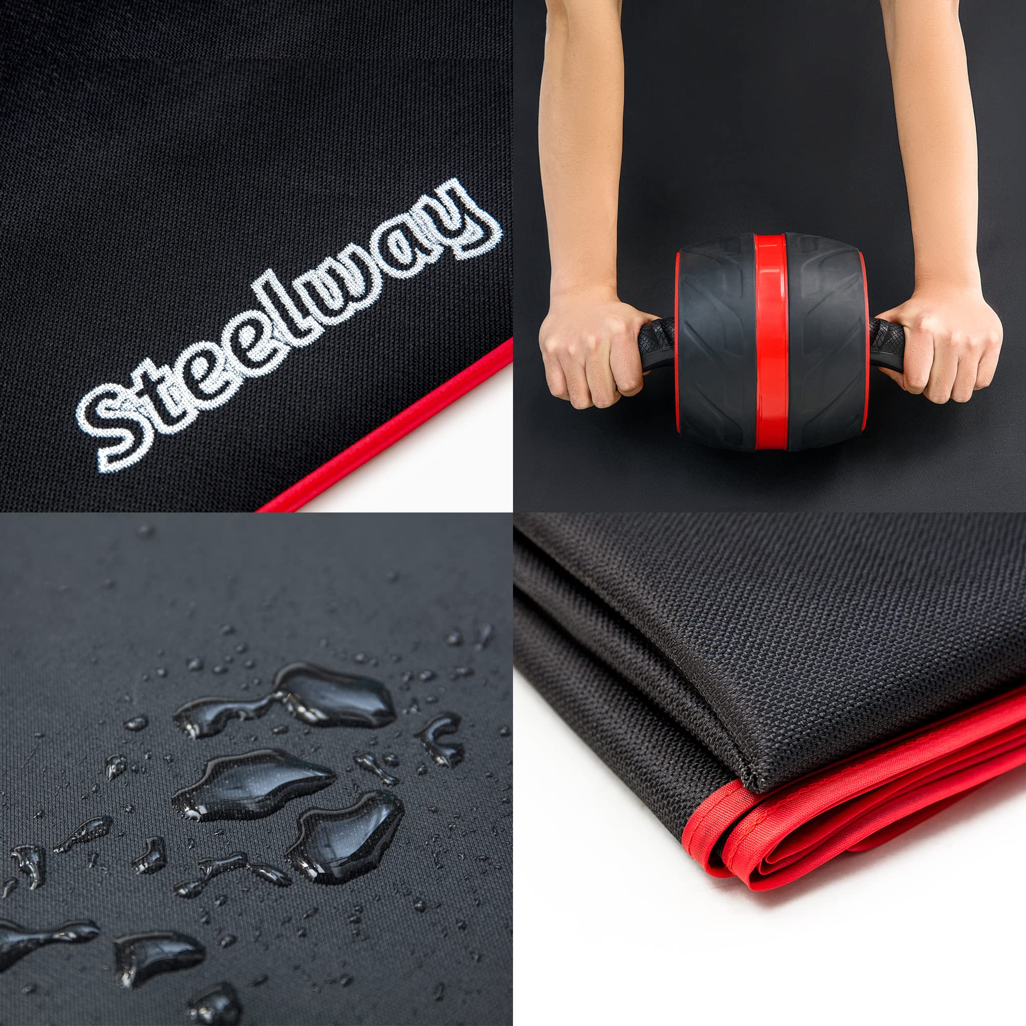 Amazon | steelway腹筋アブローラー用 付き 膝作業マット 折りたたみ