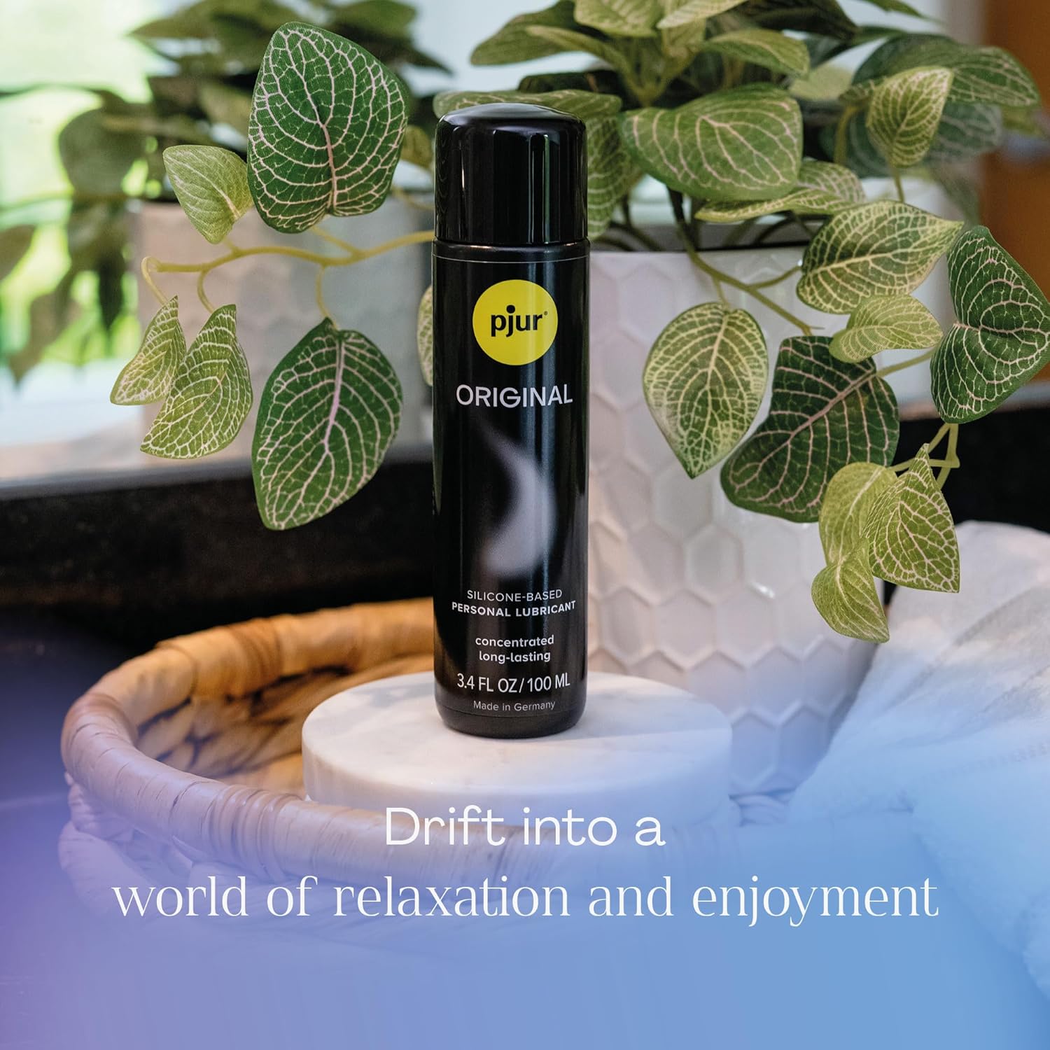 pjur Original Silicone-Based Lubricant, Premium Lube for Men, Women & Couples, Odorless, 250ml / 8.5 fl.oz