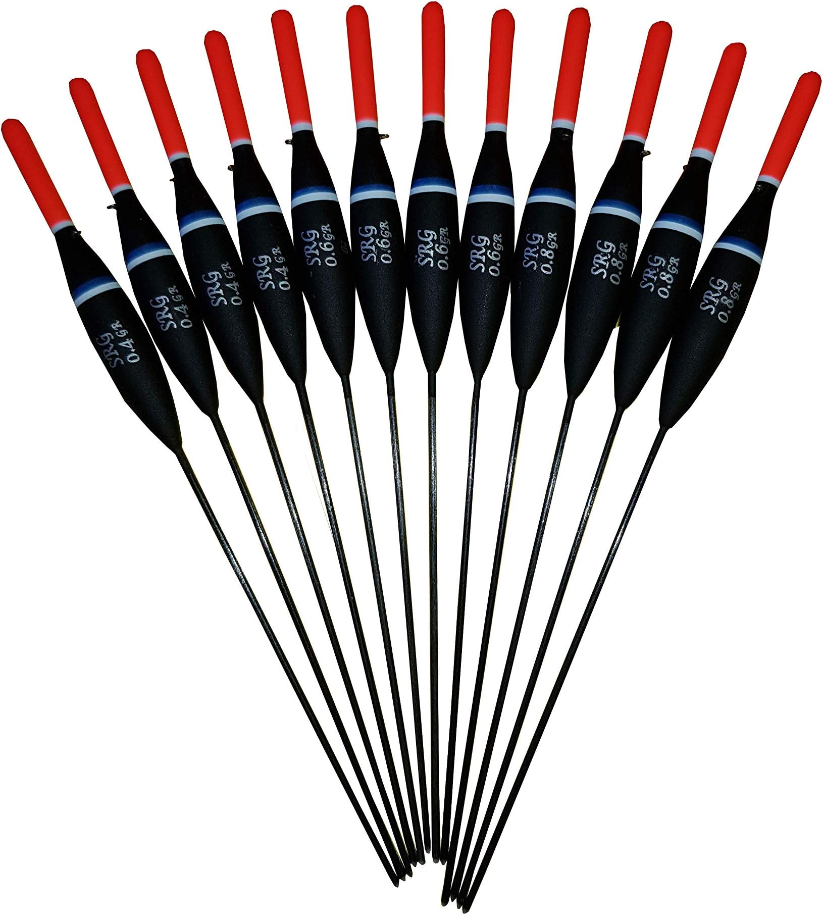 12 x Assorted Pole Floats (Pack 325R12)