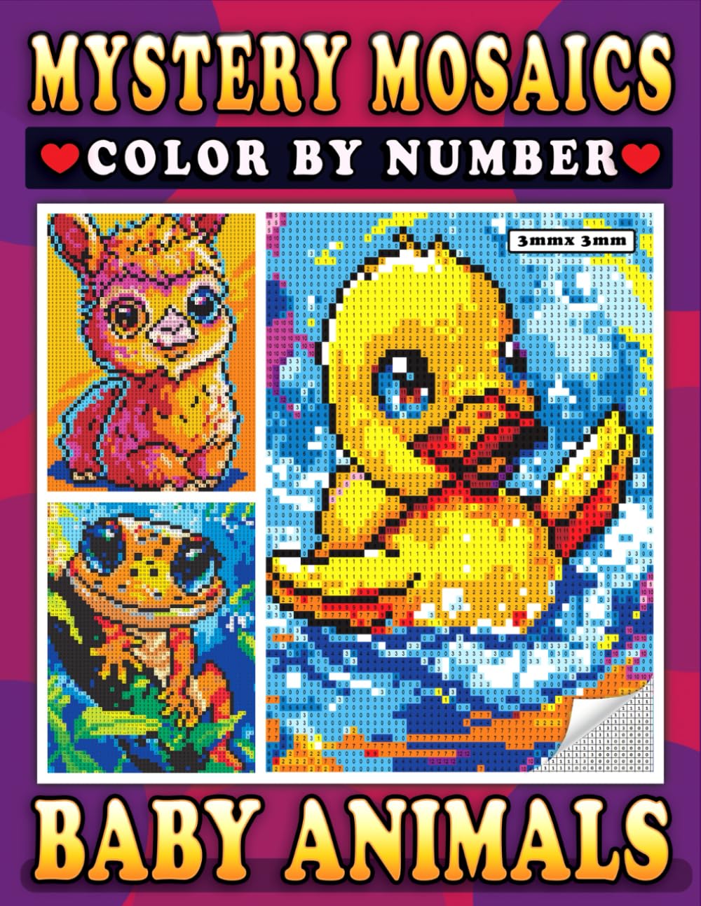 Mystery Mosaics Color By Number Baby Animals Pixel Puzzles