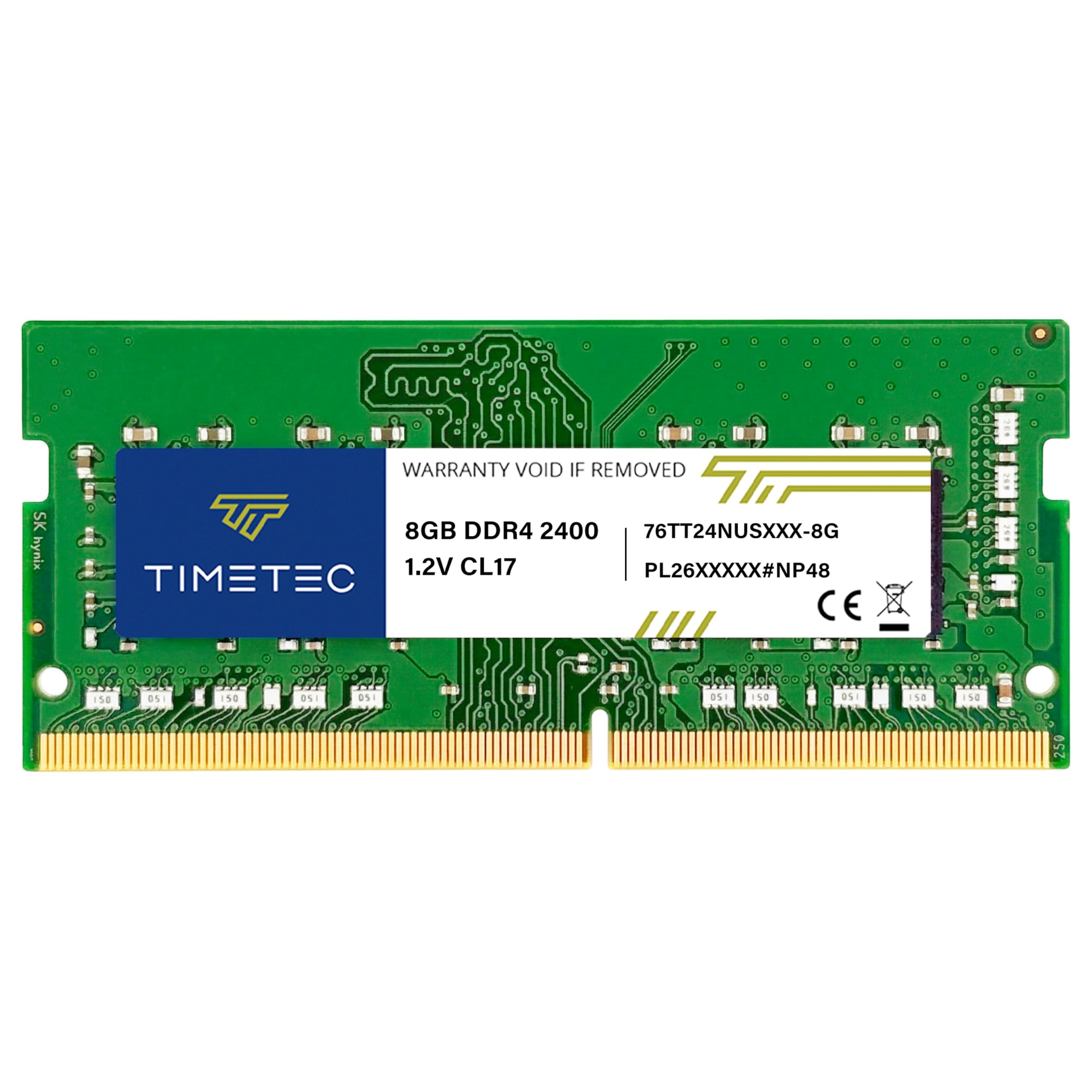 Timetec Premium 8GB DDR4 2400MHz (PC4-2400T) PC4-19200 SODIMM Laptop RAM – 260-Pin 1.2V CL17 Non-ECC Unbuffered Memory Module for Laptop, Notebook, Mini PC, All-in-One