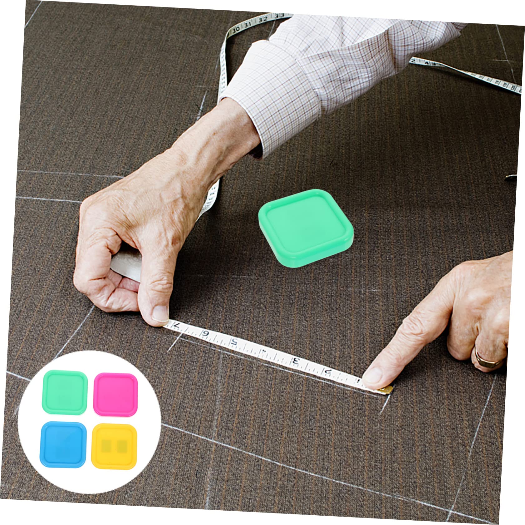 SHINEOFI Scatola Magnetica Porta Spilli per Cucito 4 Pezzi Assorbimento Magnetico in Metallo, Organizer Compatto per Aghi e Chiodi, per Uso Fai-da-Te e Viaggi