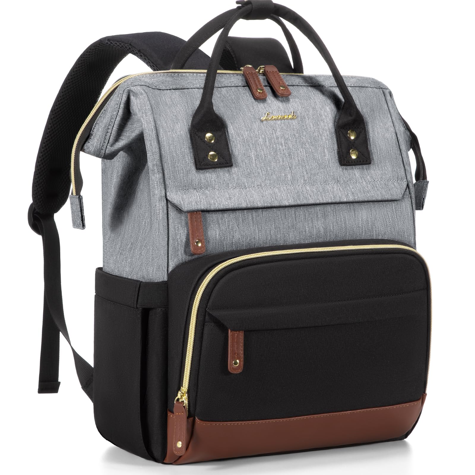 LOVEVOOKLOVEVOOK Laptop Backpack for Women, 15.6 Inch Work Business Backpacks Purse With Large Capacity, Waterproof Nurse Bag College Bookbag for School, Waterproof Casual Daypack for TravelOEKO-TEX STANDARD 100