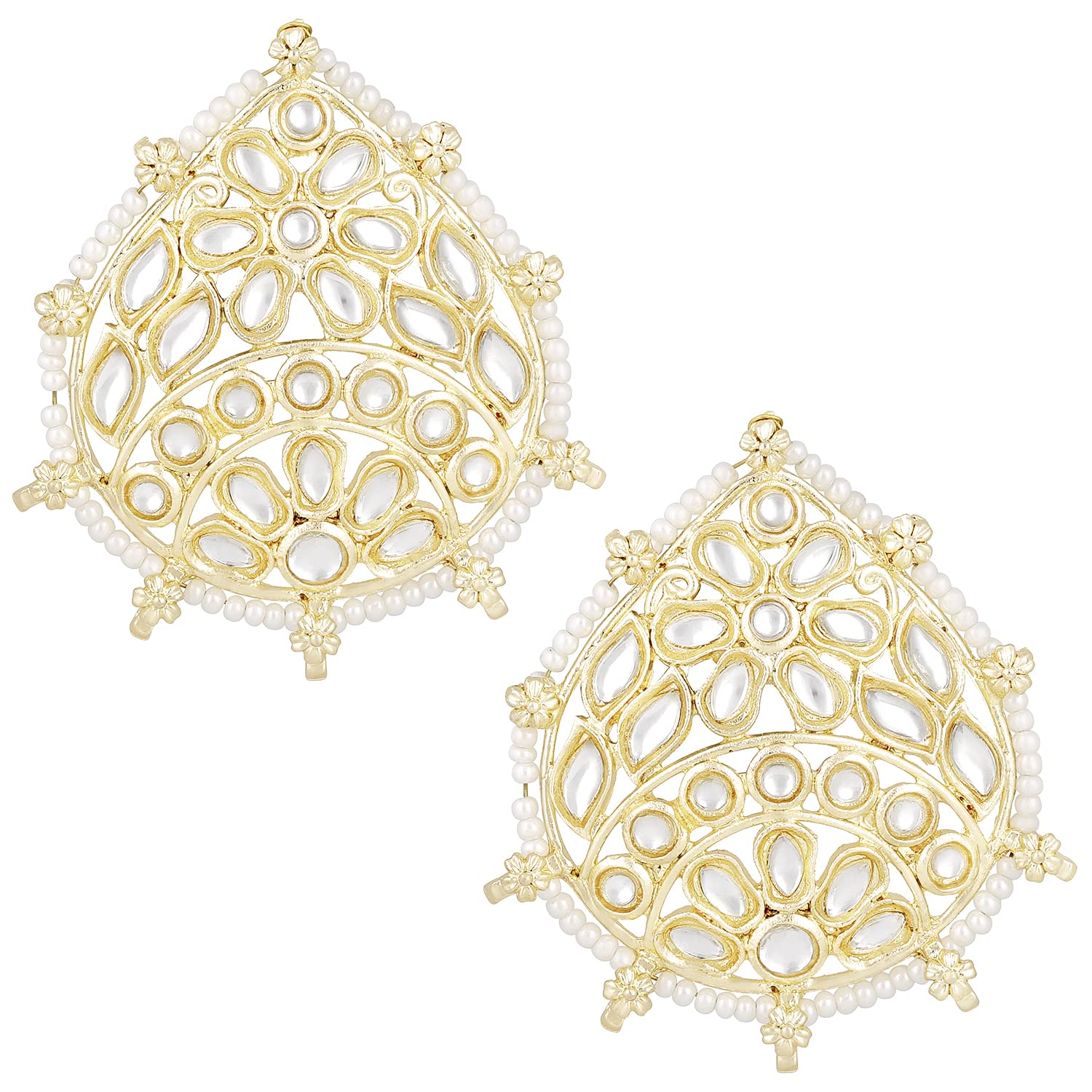 See full amazon price history chart for Peora Traditional White Kundan & Beads Studded Big Drop Shape Stud Earrings Ethnic Fashion Jewellery for Women & Girls Peora Traditional White Kundan & Beads Studded Big Drop Shape Stud Earrings Ethnic Fashion Jewellery for Women & Girls (B0BS3XQJ19) Amazon Price History, Amazon Price Tracker