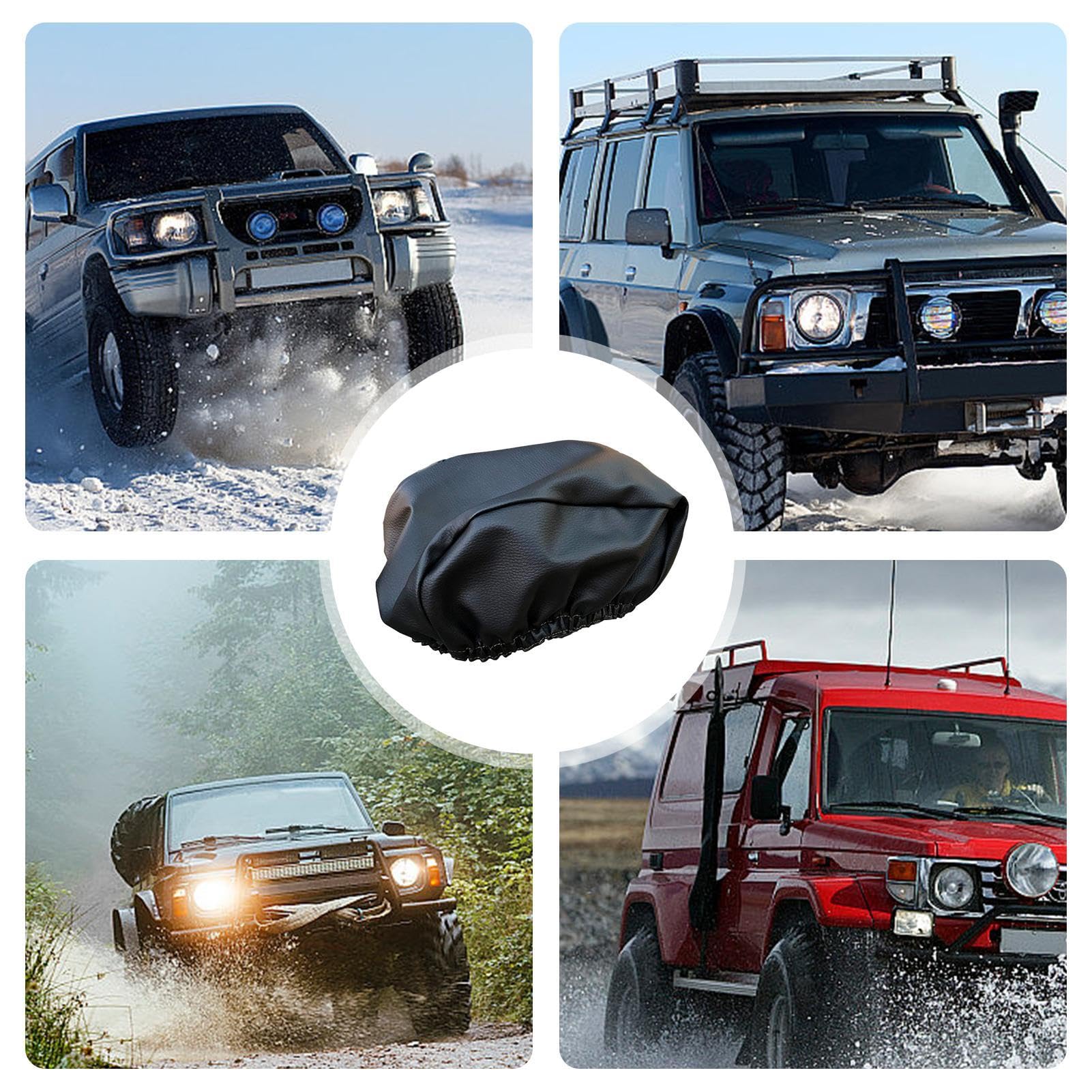 Accessoire de treuil électrique | Accessoire de protection pour treuil | Housses de treuil de voiture Housses de treuil électrique Protection étanche à l'eau Protection de treuil Anti-poussière