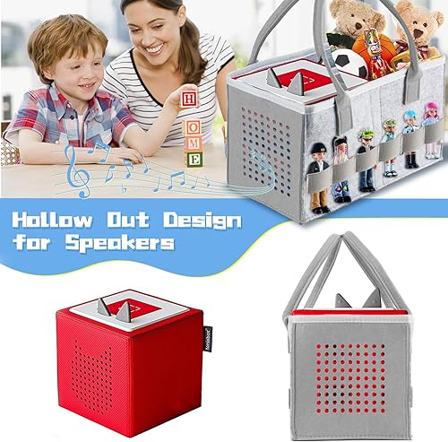 Miniatura 9 de ThxYour Bolsa de transporte para reproductor de audio Toniebox, bolsa de almacenamiento para figura Tonies, bolsa plegable para niños, accesorios