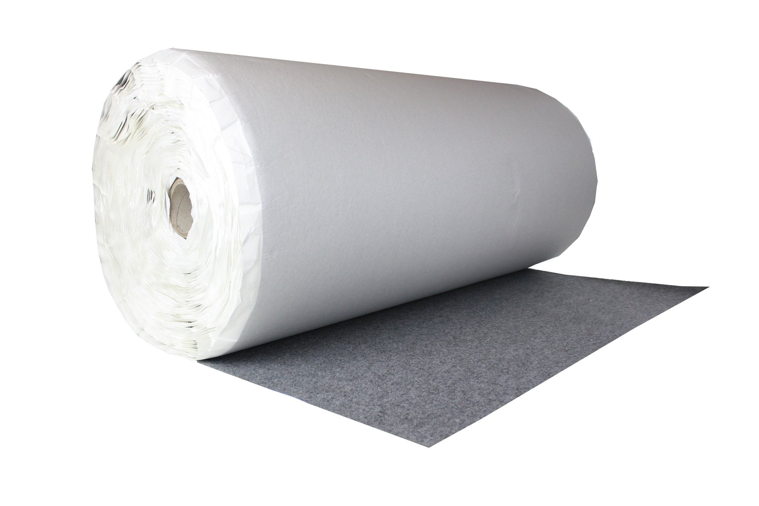 Filcowy ślizgacz meblowy, towar sprzedawany na metry, materiał filcowy 3,5 mm, gruby, mocny, samoprzylepny, szary (0,5 mb / metr) (szary, 500 x 100 cm)