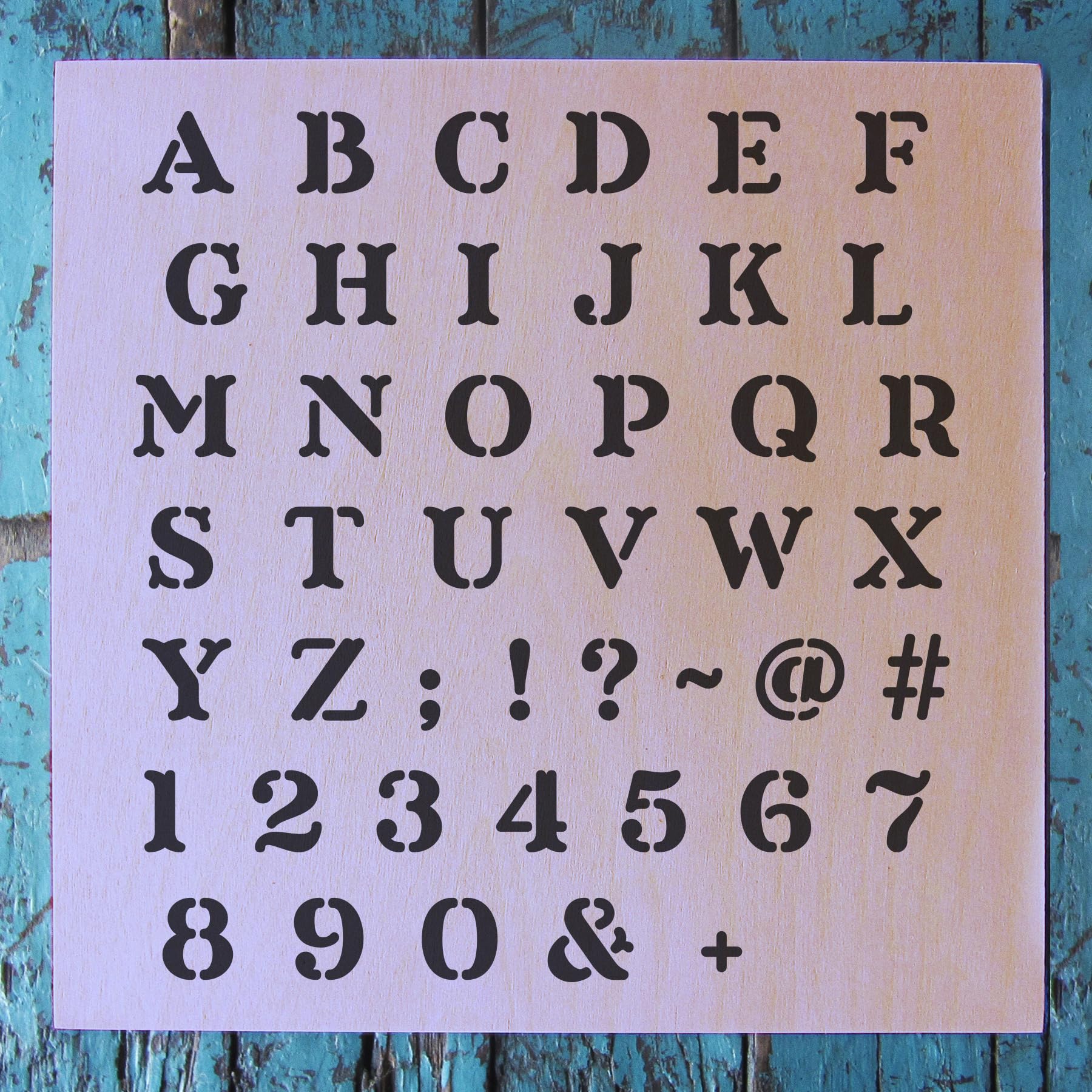Stencil1 Alphabet Crafty Letters 1/2 Inch - Reusable Premium Quality Mylar for Painting - Crafts Decor on Walls, Fabric & Furniture Art (1/2" Letters) 5.75" x 6" - Image 2