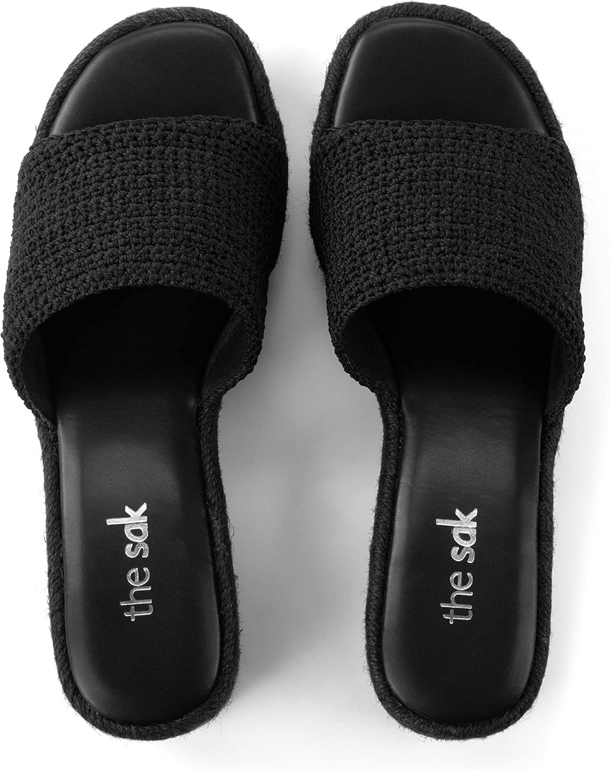 The SAK Women's Brynna Espadrille Wedge Mule, Black, 11
