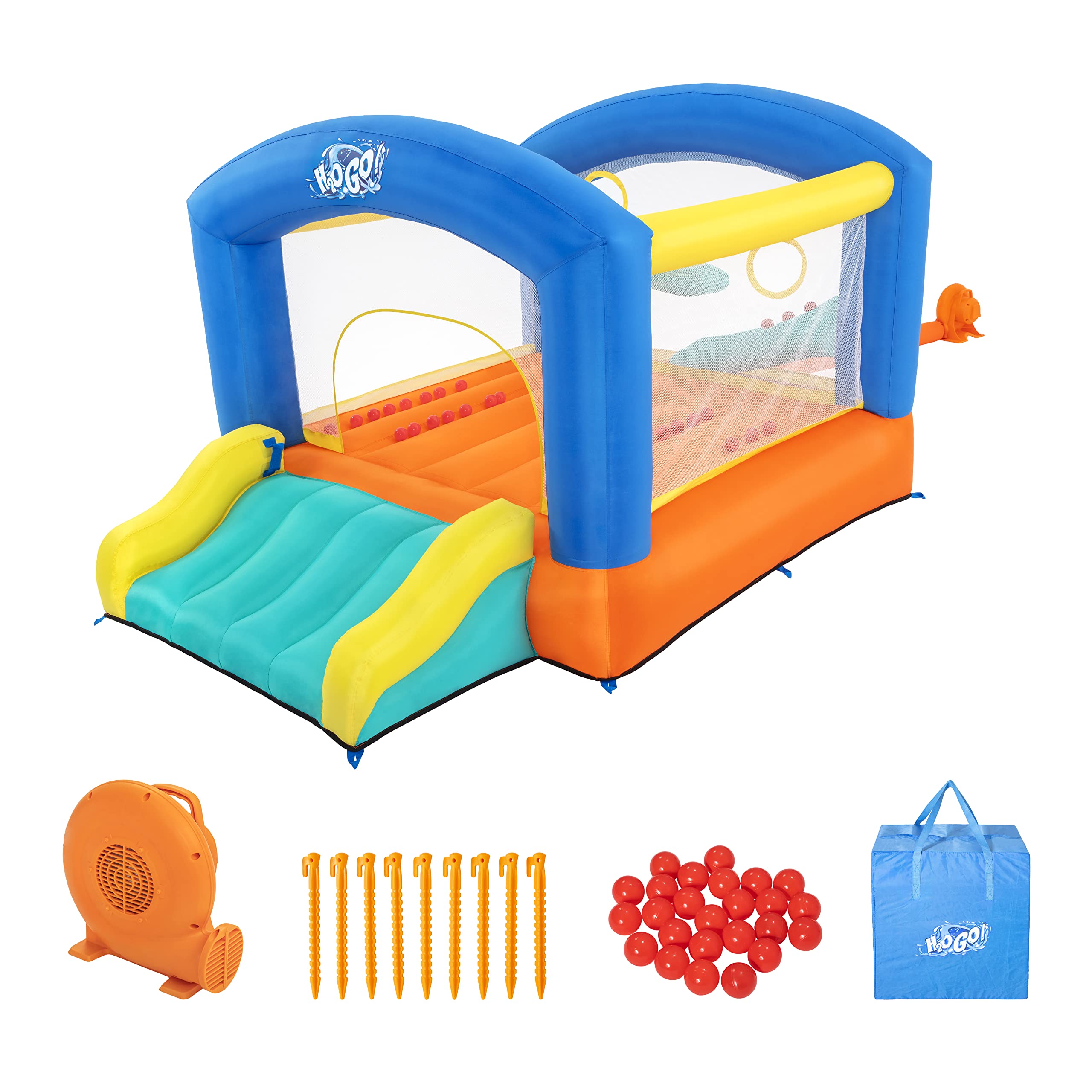 Bestway H2OGO zamek dmuchany z ciągłą dmuchawą Leap & Play 289 x 213 x 173 cm