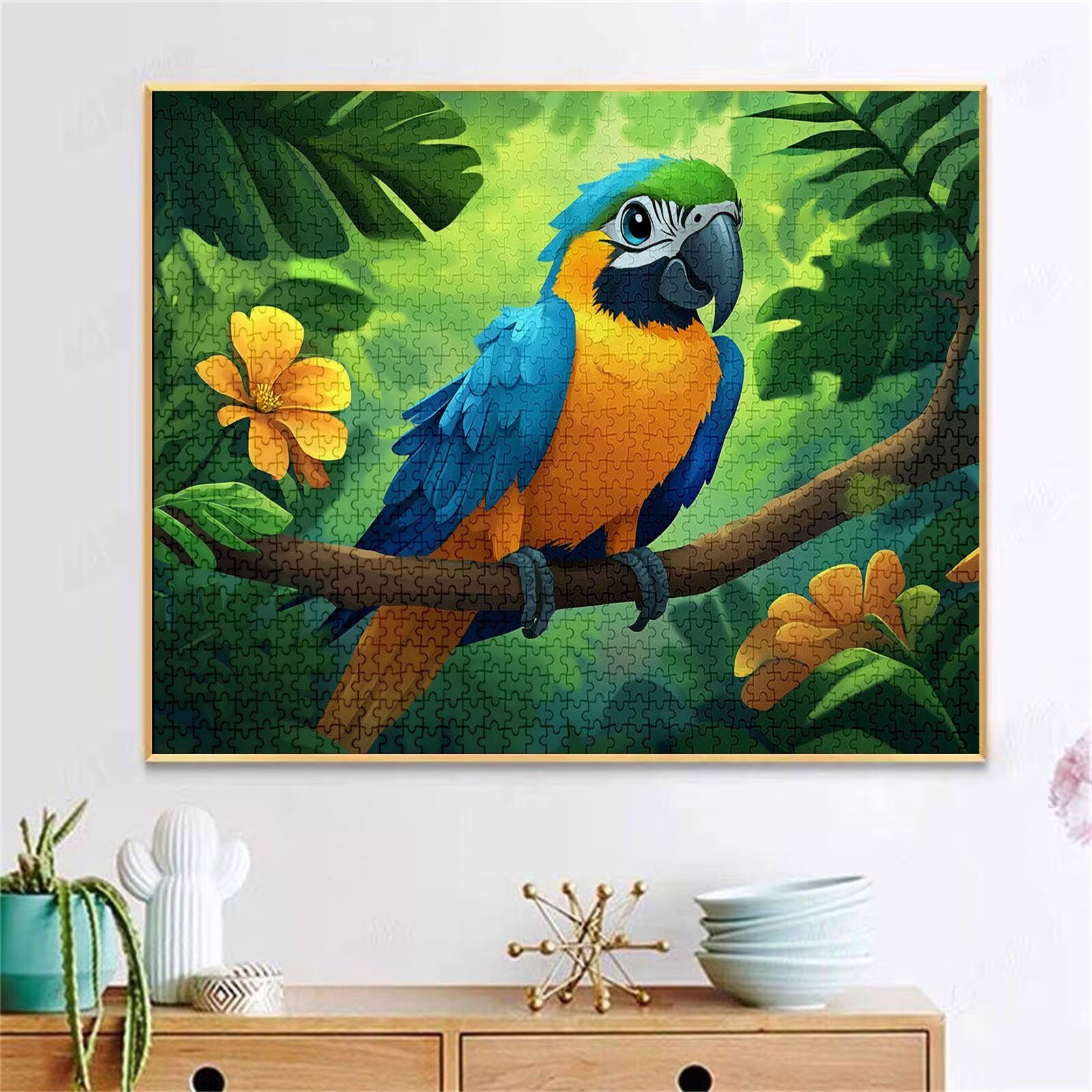 Puzzle 3000 Pezzi, Puzzle Animale Jigsaw Adulti DIY Classici legno Gioco, Uccello Jigsaw Giochi Rilassamento e Intelligence, Idea Regalo per Lei o Lui, Consigliato a Partire dai 14 Anni 122x81cm g-110