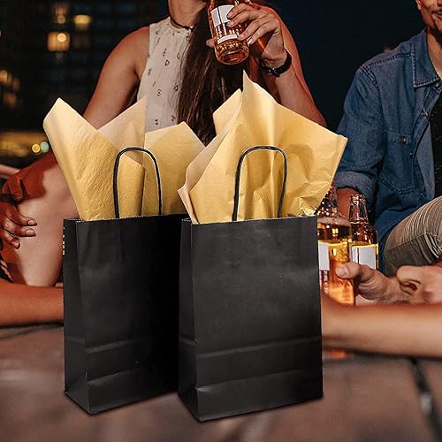 Miniatura 39 de Larcenciel Papel de seda dorado rosa, 120 hojas, papel metálico de regalo para bolsas de regalo, embalaje, flores, San Valentín, Navidad, boda, Oro