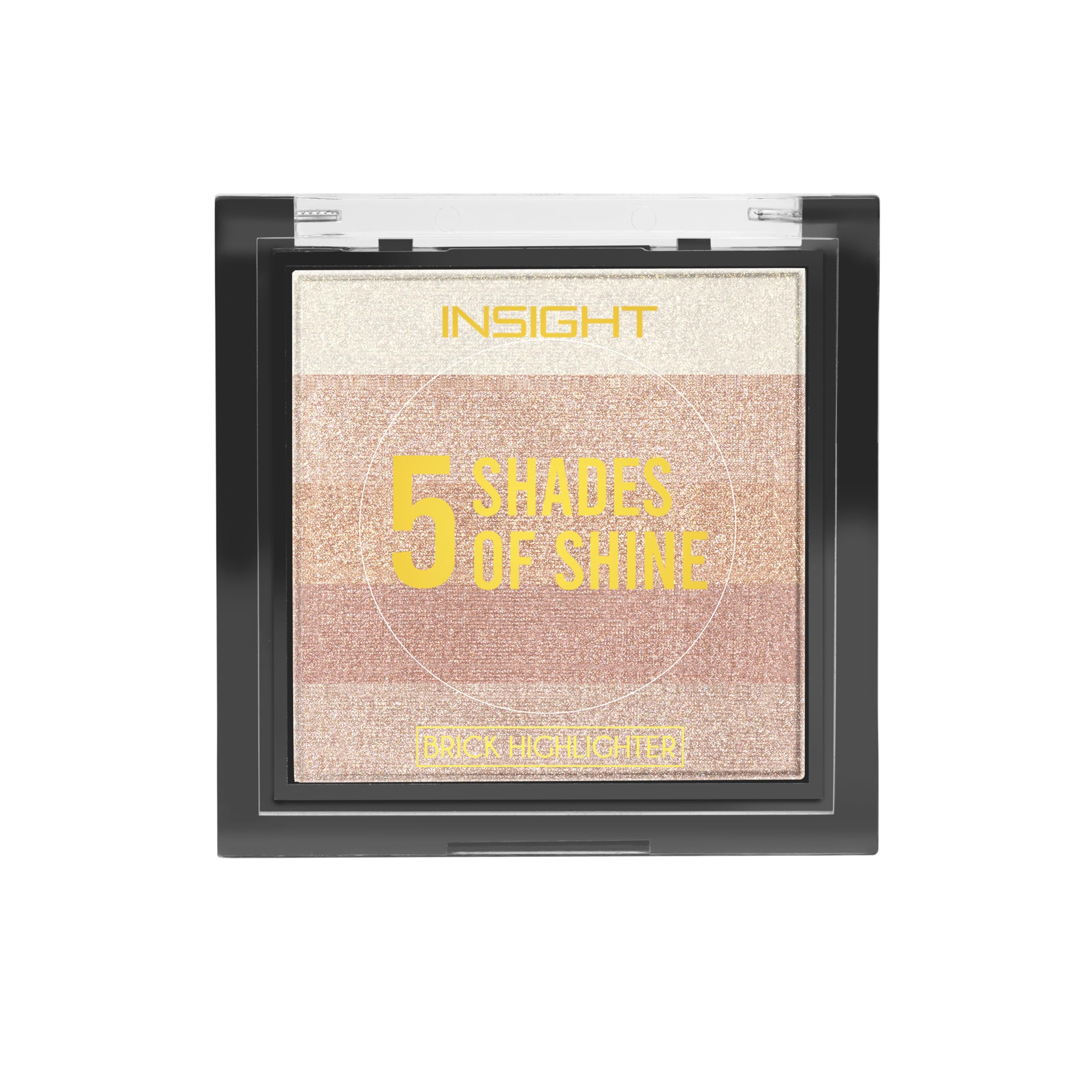 INSIGHT 5 Shades of Shine Brick Highlighter - Dubai Bling |Smooth, Blendable Texture & Radiant Finish | Travel-Friendly Makeup Palette| 12 g-image-13