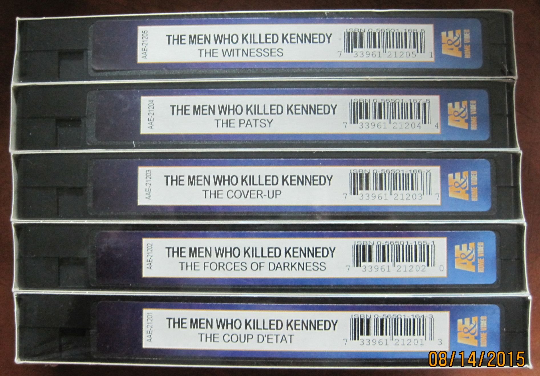 The Men Who Killed Kennedy (5 VHS Tape Boxed Set, New in Shrink Wrap)