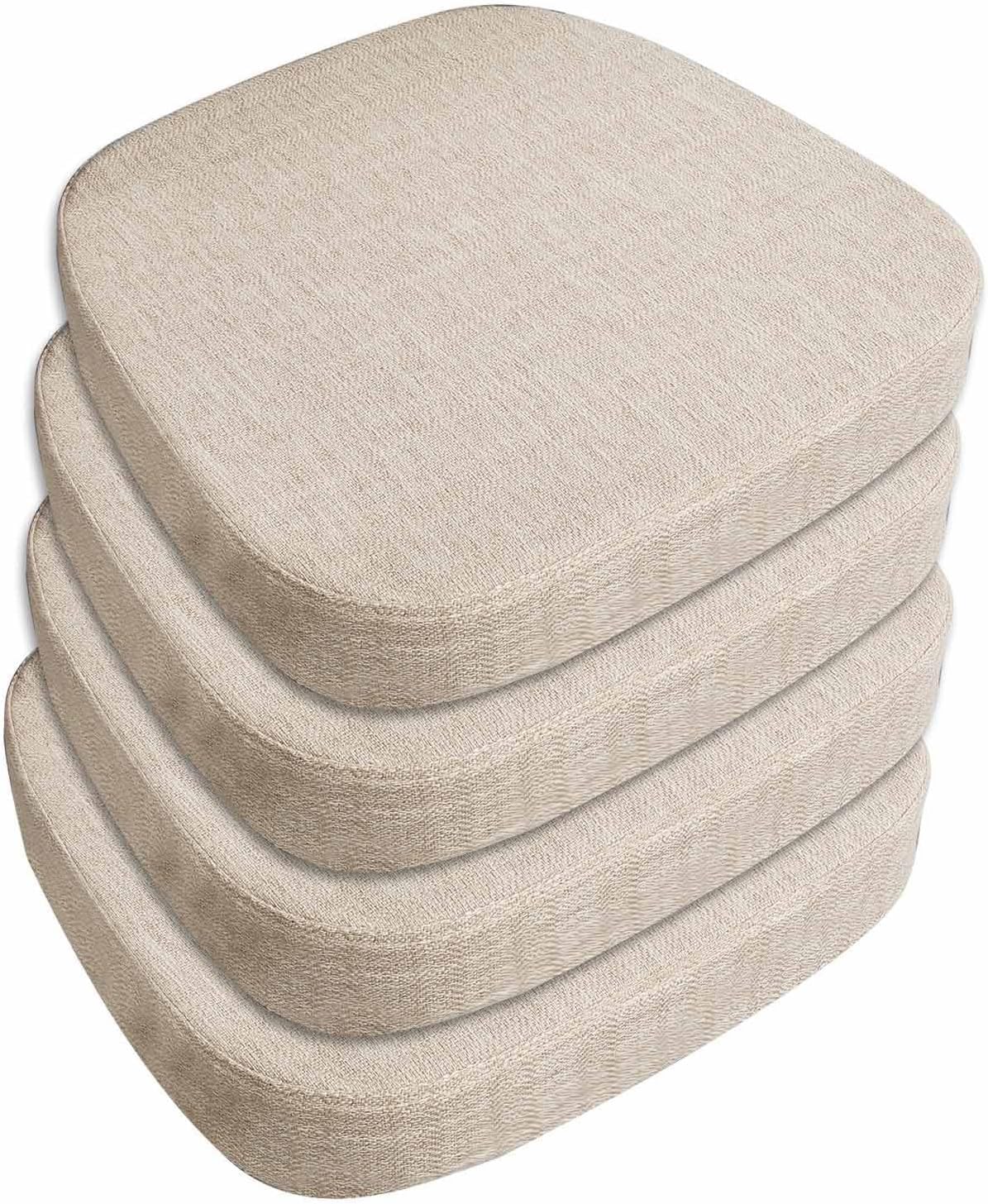 Cuscini per Sedie Cucina Memory Foam Antiscivolo 40x38x5cm 4 Pezzi