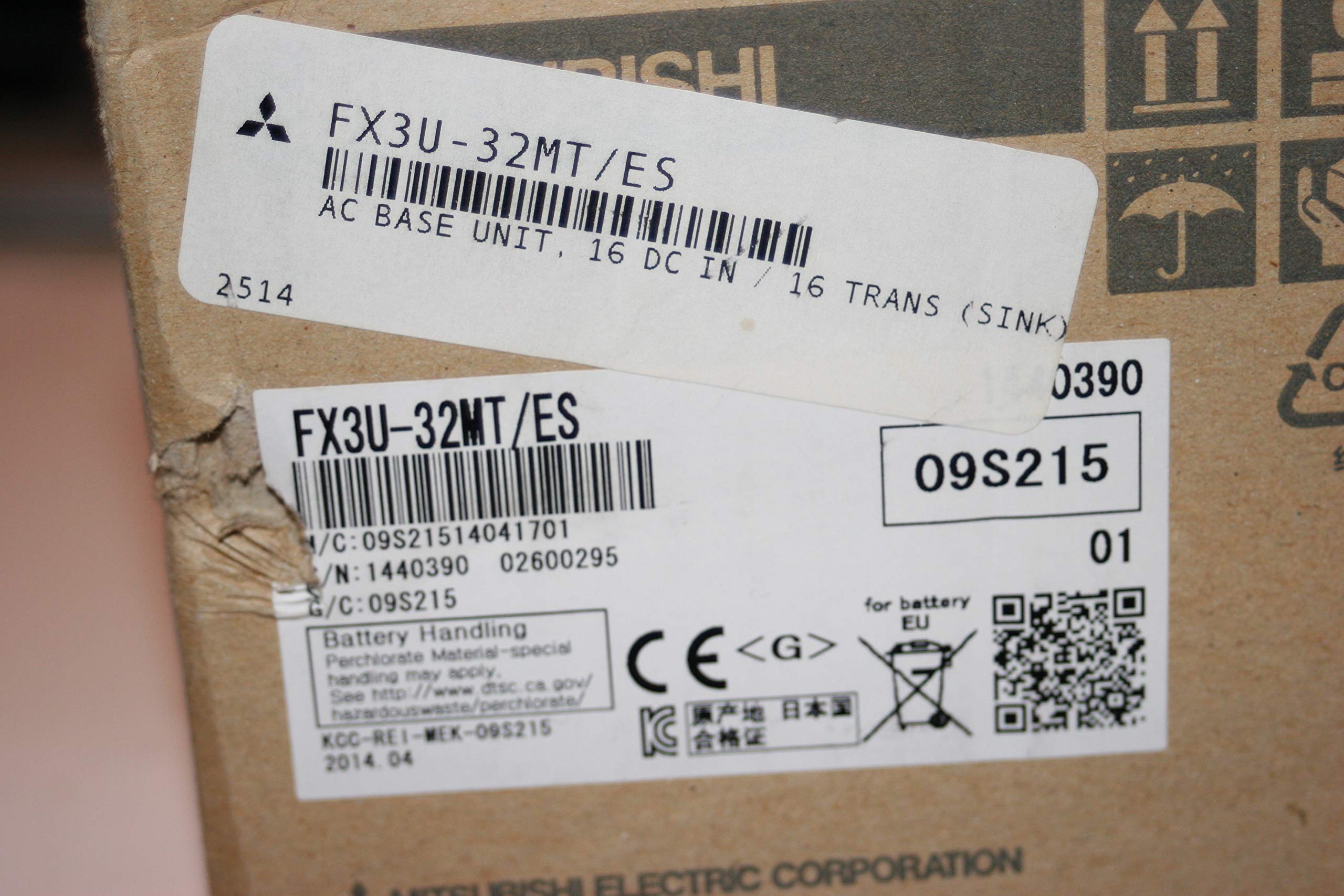 MITSUBISHI ELECTRIC FX3U-32MT/ES FX3U Main Units (AC Power Supply and DC inputs) NN