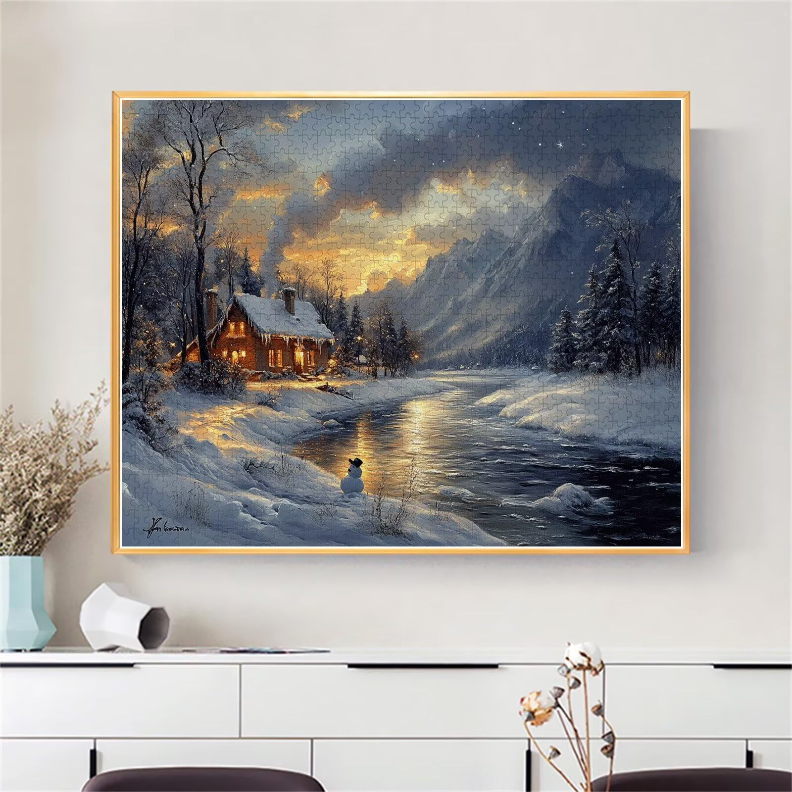 Puzzle górskie dla dorosłych dzieci wyrafinowane 1500 sztuk klasyczne niemożliwe układanki ciężkie krajobrazy od 8 9 10 lat dziewczynki chłopcy Jigsaw Art Educa, do dekoracji i prezentów 57
