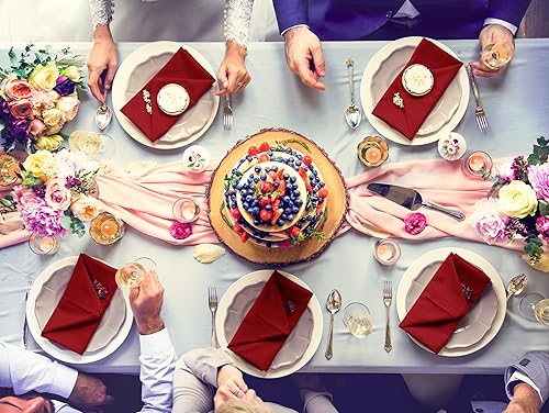 Vista 95 de Utopia Home Servilletas de tela negra (paquete de 12, 20 x 20 pulgadas), servilletas de cena ideales para fiestas, bodas y almuerzos/cenas Negro