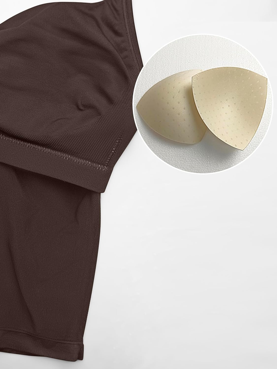 OQQ Women’s Longline Strappy Sports Bra Workout Top with Built-in Bra Soft Stretch Gym Top 2 Pack - Image 6