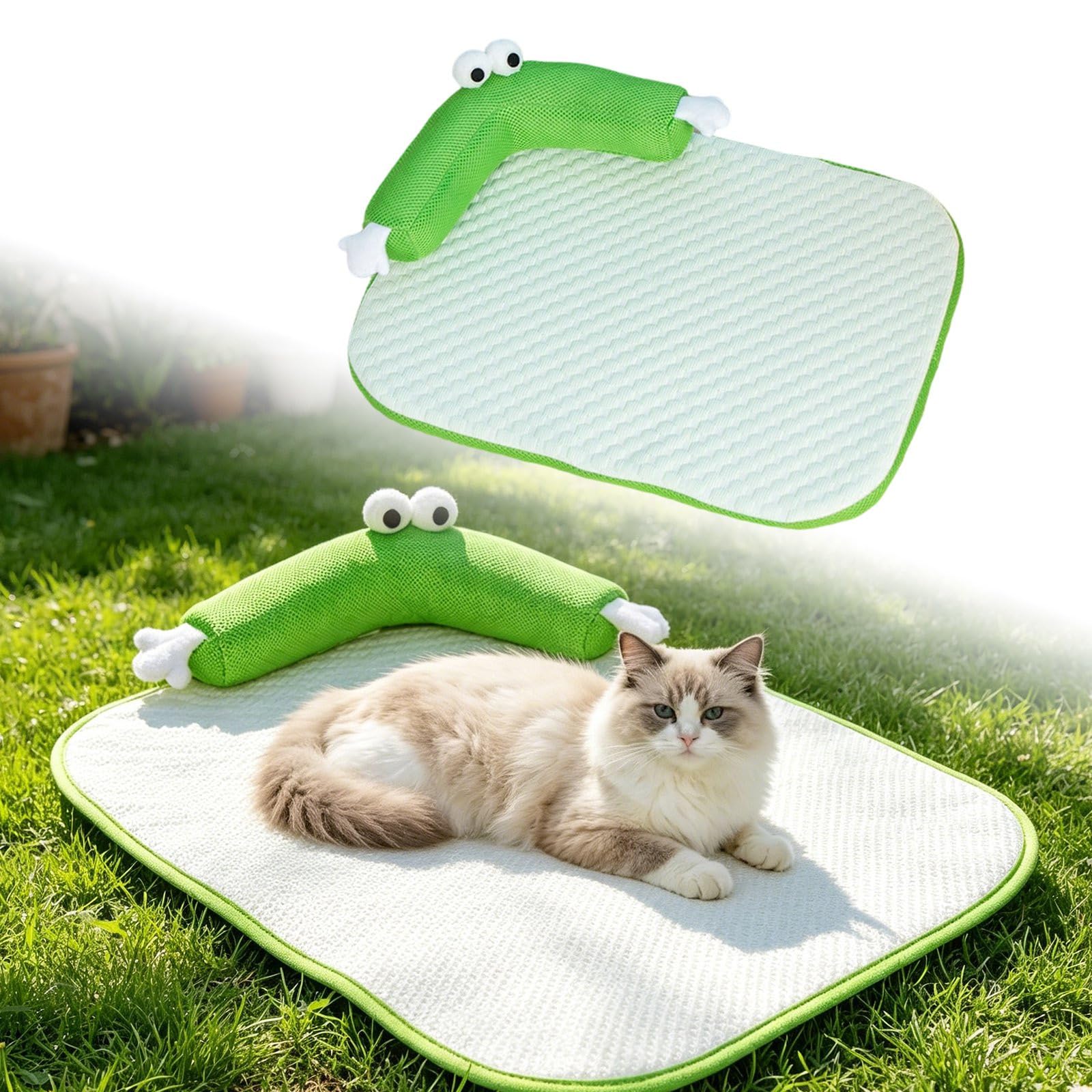 Generico Tappetino Rinfrescante Cane Gatti Lavabile 40×55 cm Estate | Materassino Refrigerante Cani Gatto Cuccia Estiva Traspirante Pieghevole Morbido Antiscivolo Raffrescante Uso Interno Auto
