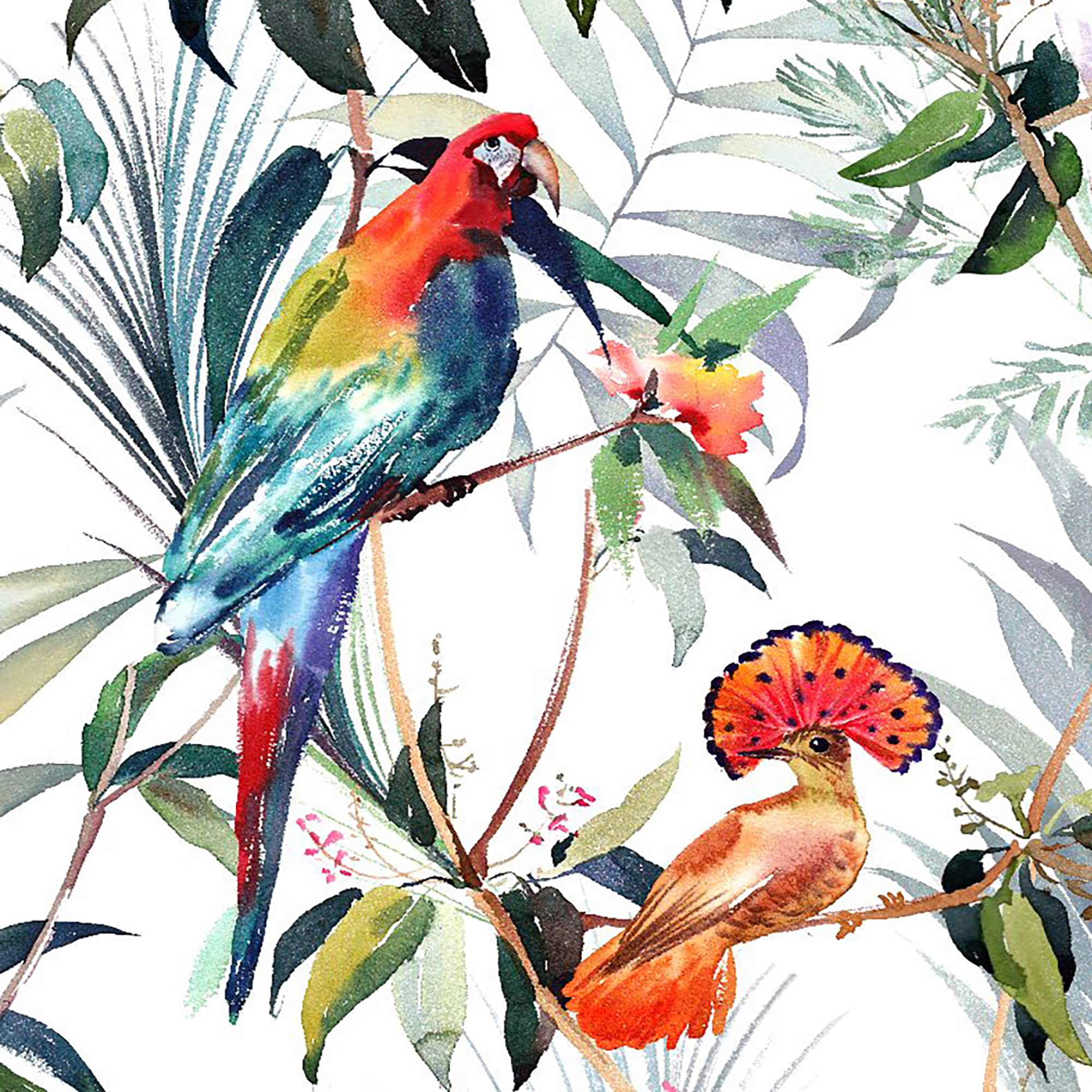 Peel And Stick Tropical Wallpaper At