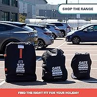 Vista 9 de Bramble Extra Large Gate Check Stroller Bag for Airplane - Stroller Storage Bag (Black, 47", 600D Oxford Waterproof) - Double Stroller Travel Bag