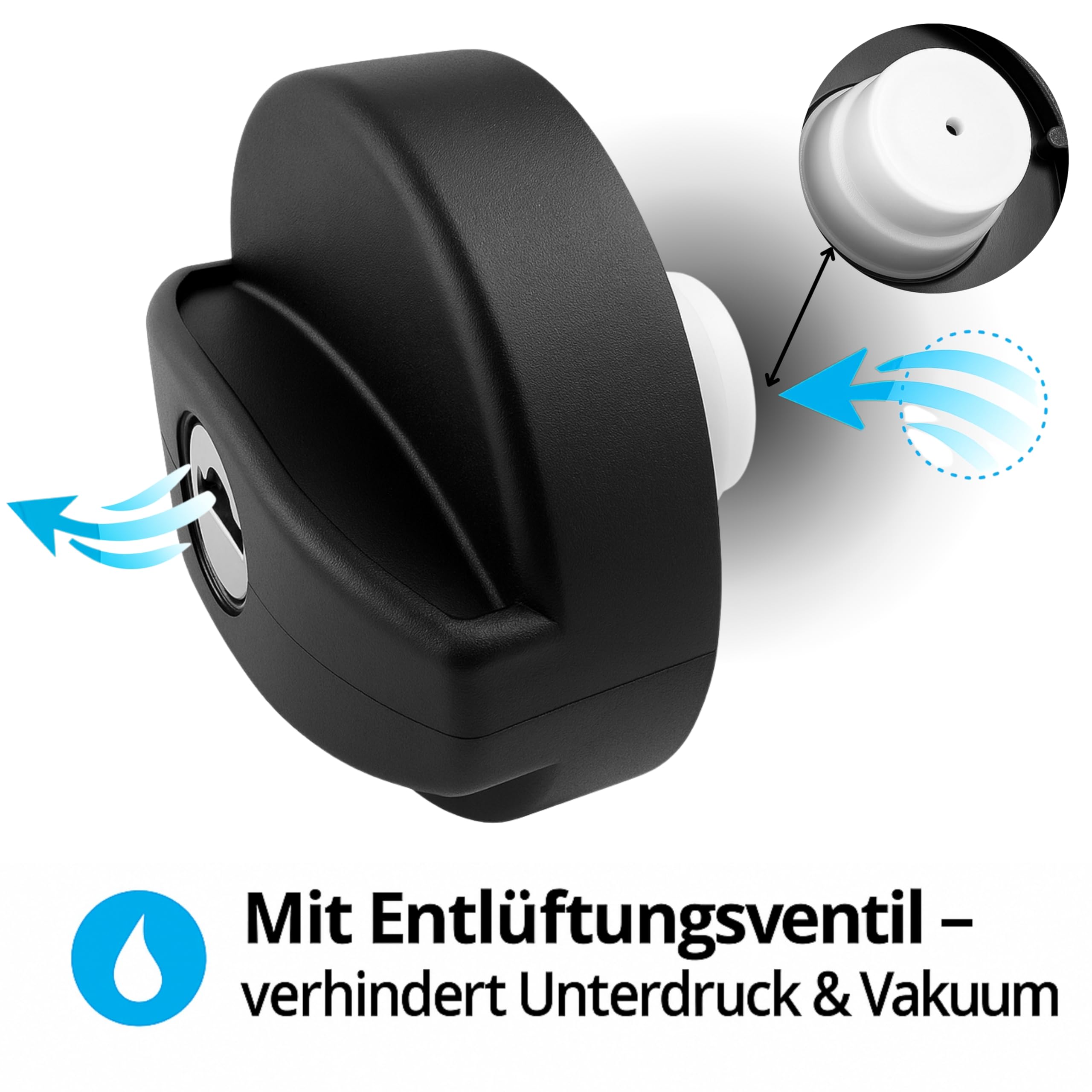 Abschließbarer Wassertankdeckel Wohnmobil – wassertankdeckel wohnwagen, deckel wassertank, für Einfüllstutzen Wasser Wohnmobil, Lebensmittelechter Kunststoff, UV-Beständig