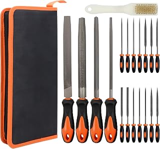 20Pcs Hand Metal File Set, T12 Carbon Steel Files