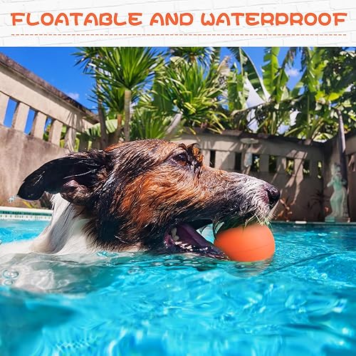 Miniatura 4 de Hiboom Paquete de 15 pelotas de tenis de goma natural para perros que atrapan mascotas, pelotas para entrenamiento de búsqueda de perros de 2.4
