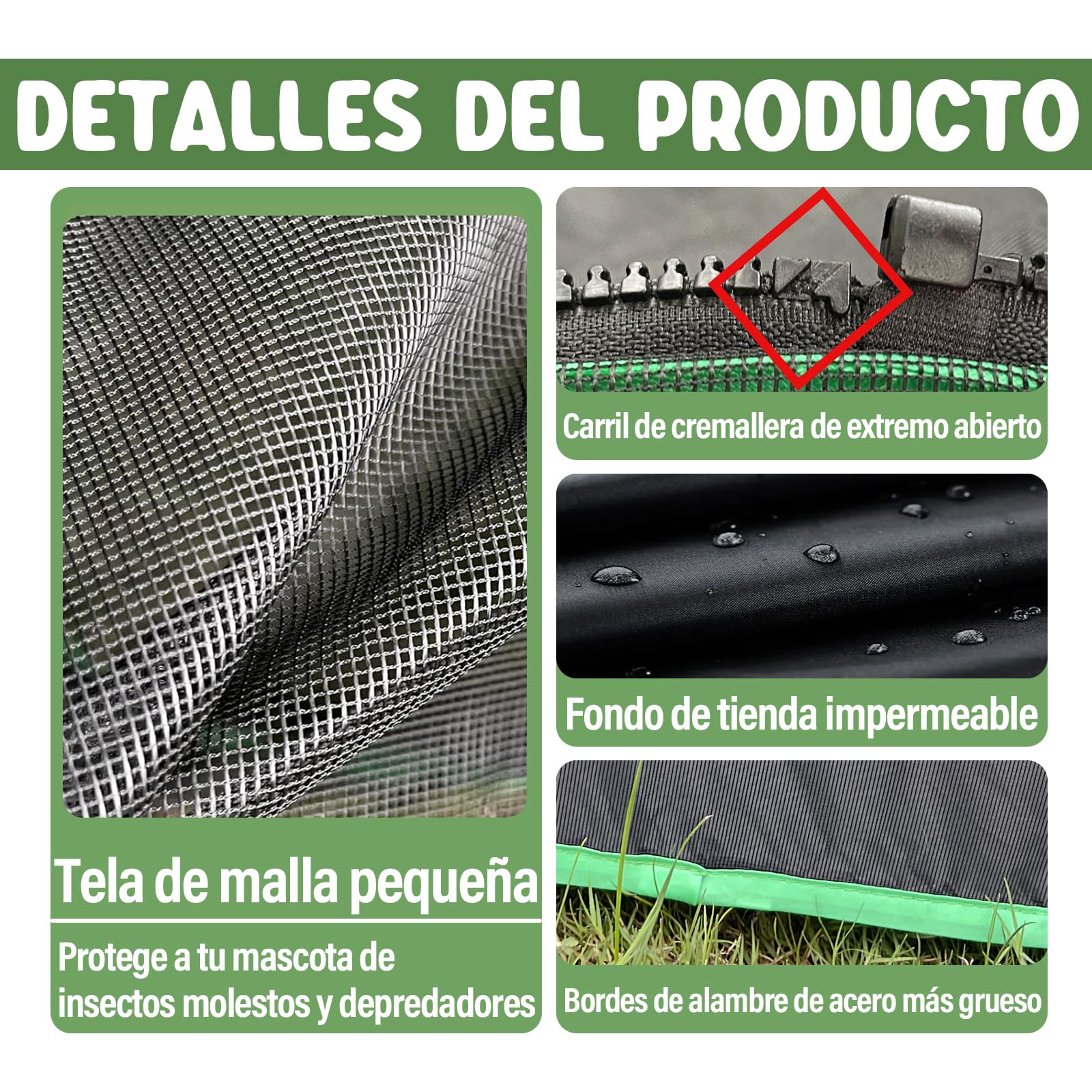 Pawtenda Carpas para Gatos de Interior y Exterior, Tienda Plegable con Túneles, Corralito Portátil 4 en 1 para Mascotas, Incluye 2 Tiendas