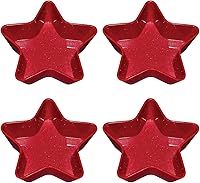 Vista 10 de UP UPware - Tazones de postre patrióticos en forma de estrella, cuenco pequeño de melamina para postre, aperitivos, helado, nueces o frutas, azul