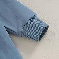 Vista 2 de Primer Traje de Cumpleaños para Niño Bebé Niño Sudadera con Cuello Redondo de Manga Larga de Un Año Primer Traje de Cumpleaños Linda Ropa de Otoño