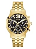 Women's Gold-Tone + Black Multifunction Steel Bracelet Watch