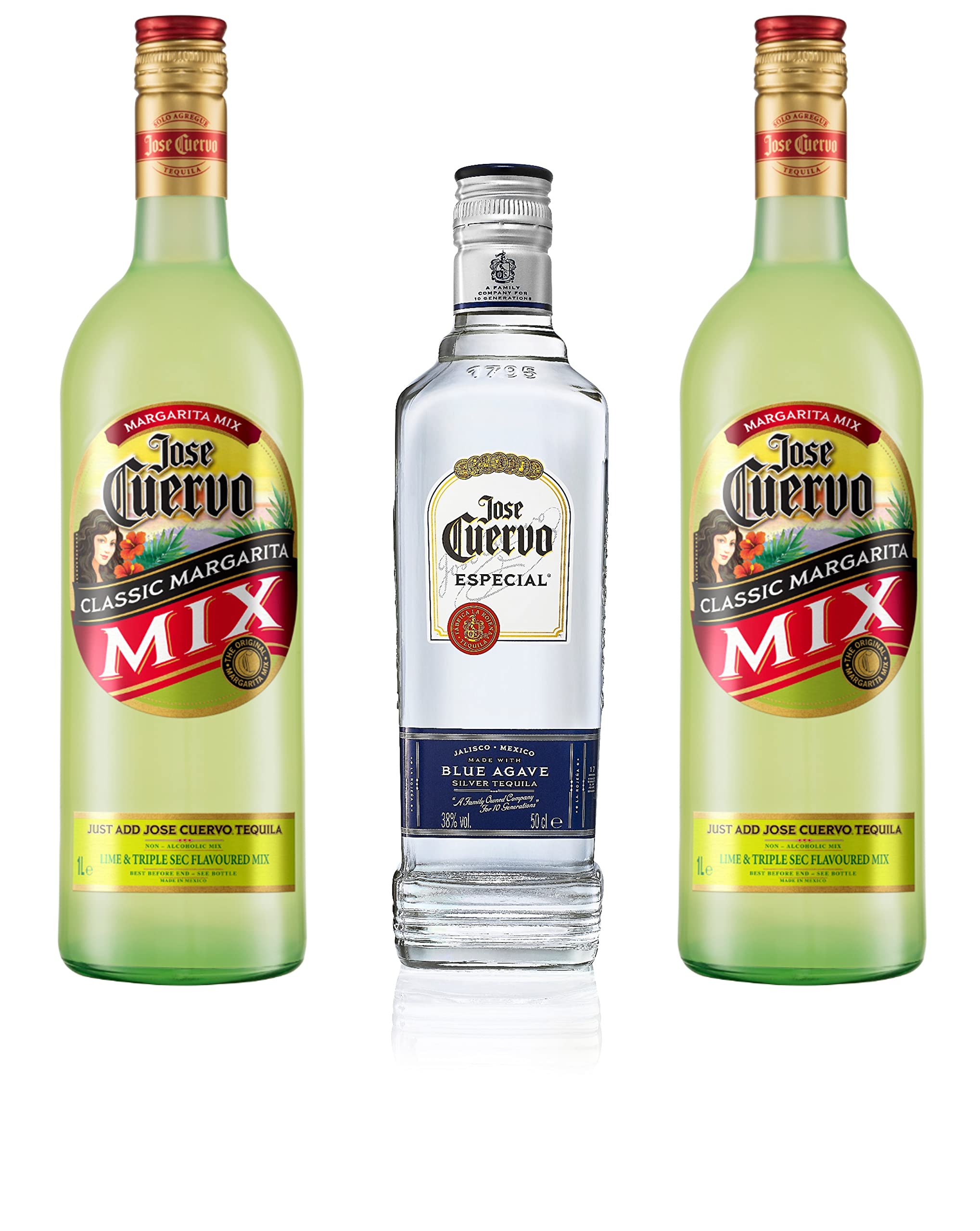 Buy Jose Cuervo Especial Silver Tequila & Margarita Mix, 250cl Online
