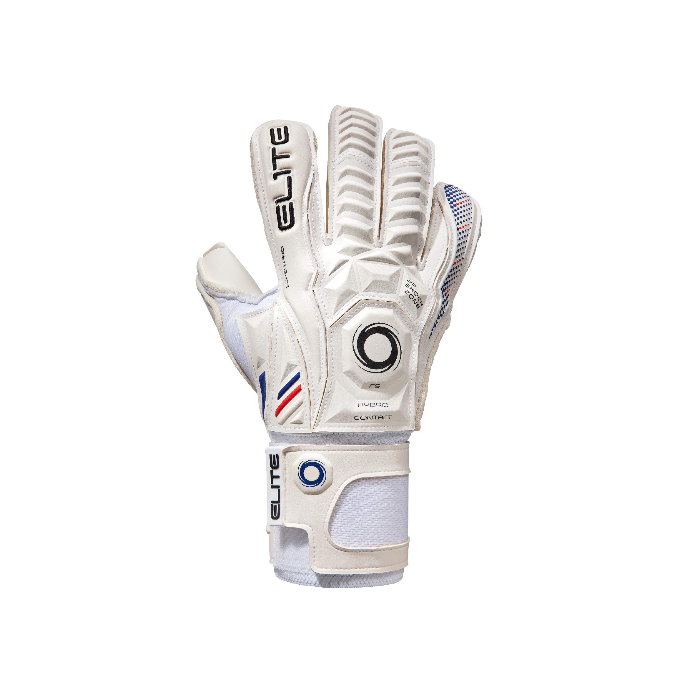 Elite Sports Goalkeeper Gloves with Double Wrapped Thumb and Durable Latex. Reinforced Backing Foam on the Shock Zone with AVM Fabric and 4 Removable Finger Protectors for Extra Finger Support - Image 3