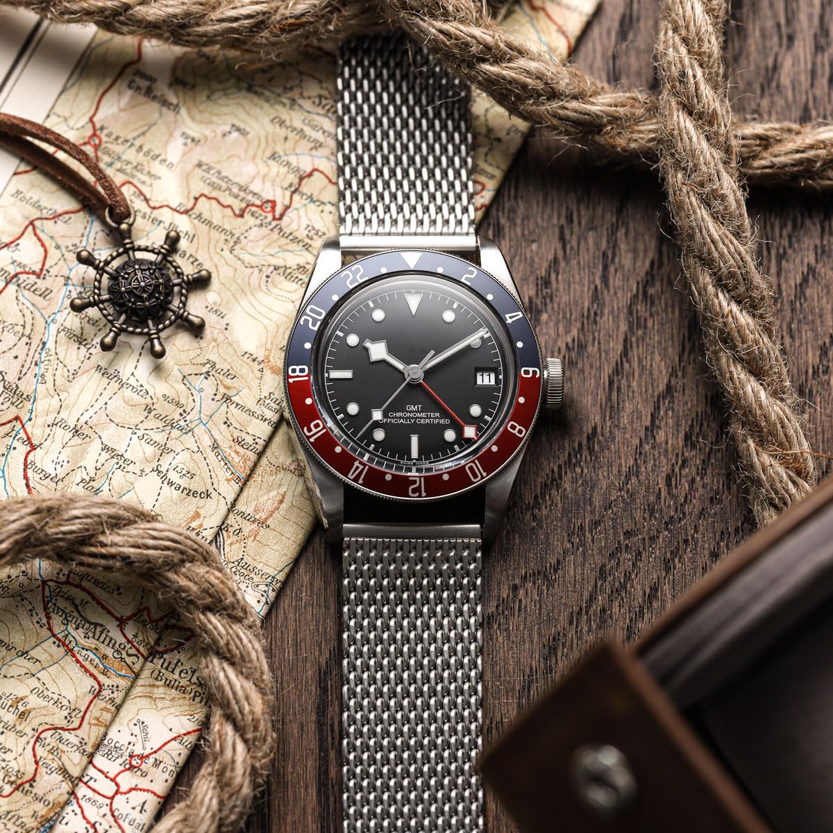 WatchGecko Correa de reloj de malla clásica, acabado pulido o satinado, 18-22 mm, correa de repuesto de acero inoxidable para hombre, barras de resorte de liberación rápida para cambios fáciles