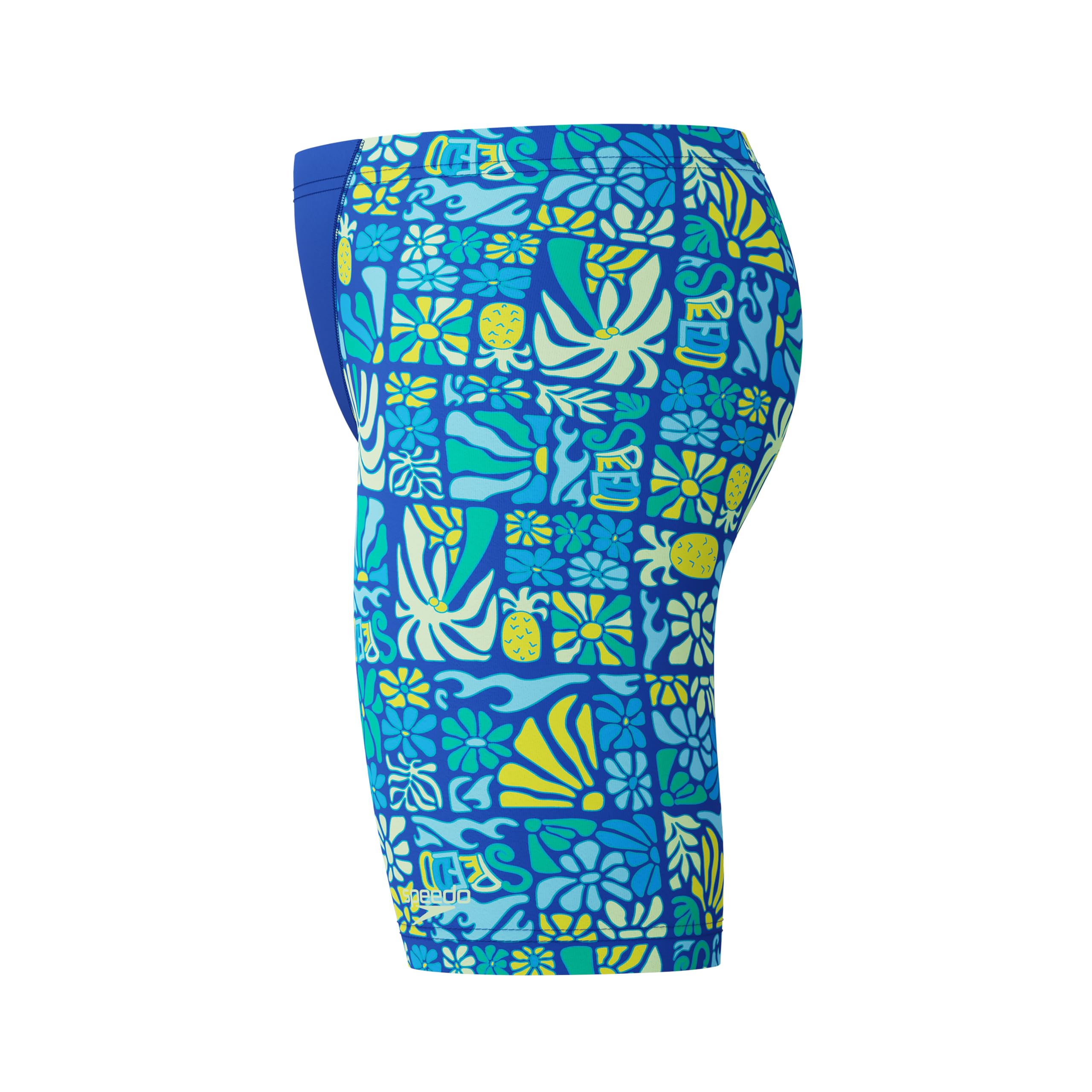 Speedo Costume da bagno da bambino, con stampa a V, colore: blu zaffiro scuro/blu angelico