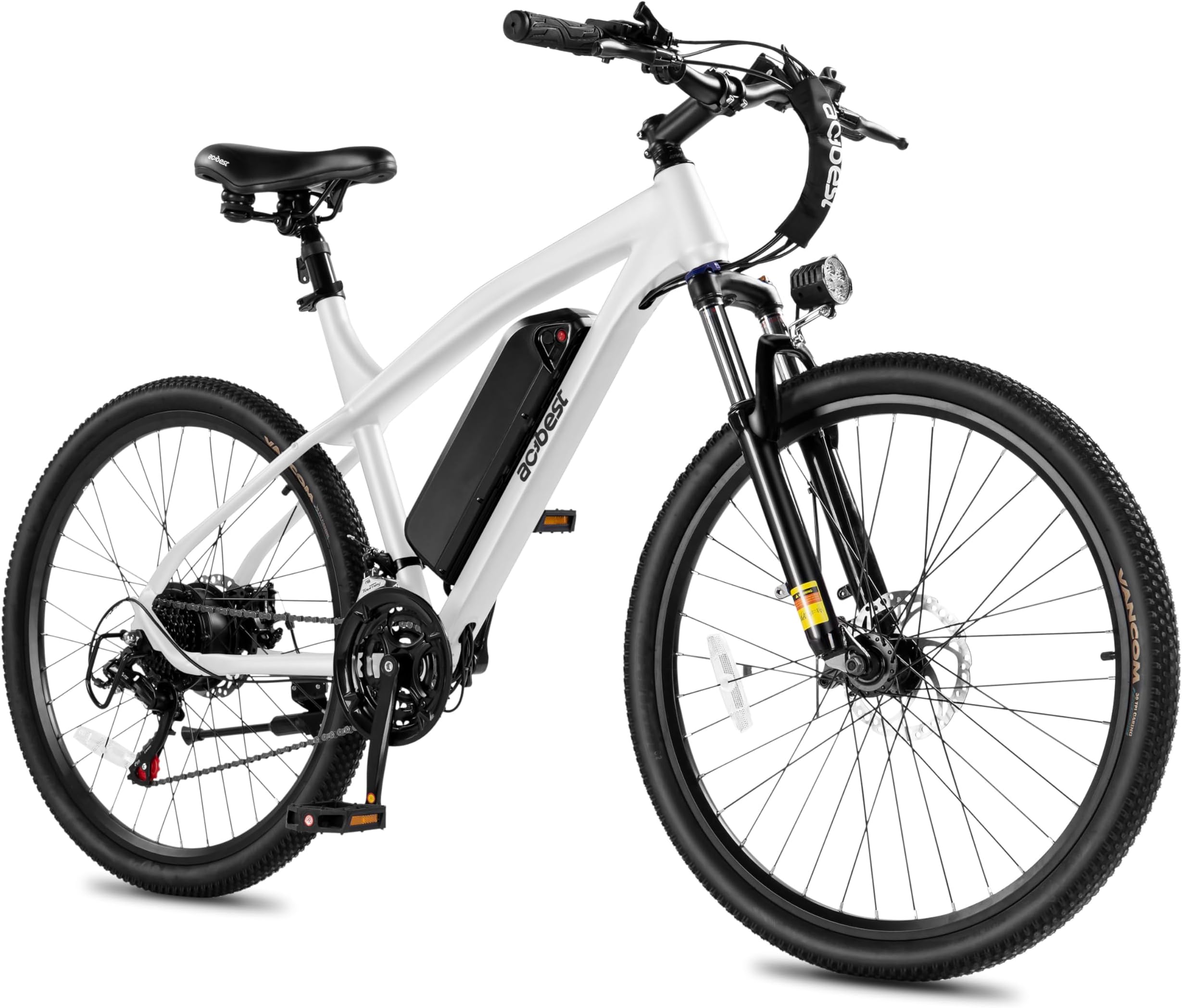 Race Electric Bike for Adults 21-Speed 27.5" Ebike, Up to 28MPH, Peak 1000W Brushless Motor, Removable Battery, Commuting Mountain Electric Bicycle with Fork Suspension