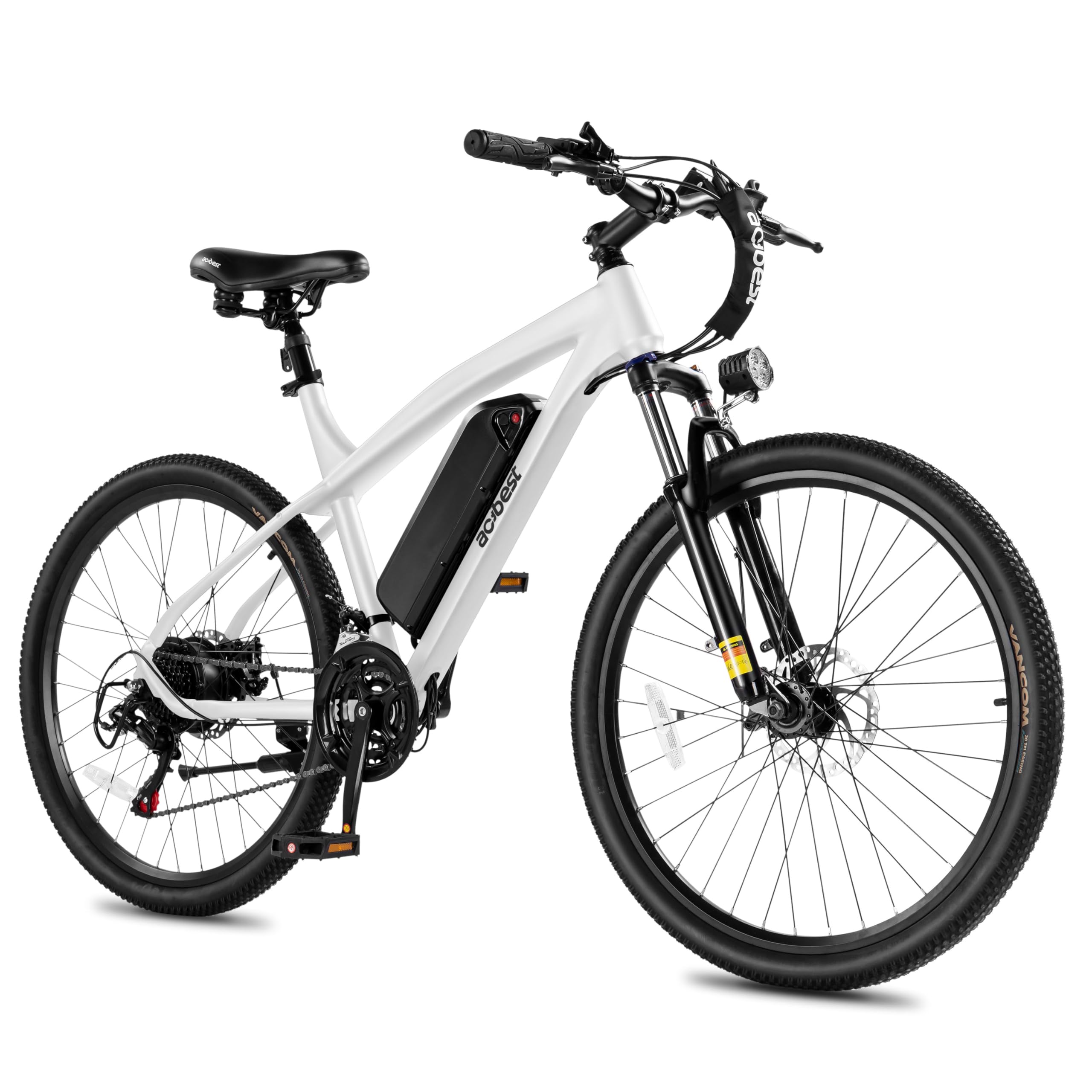 Race Electric Bike for Adults 21-Speed 27.5" Ebike, Up to 28MPH, Peak 1000W Brushless Motor, Removable Battery, Commuting Mountain Electric Bicycle with Fork Suspension