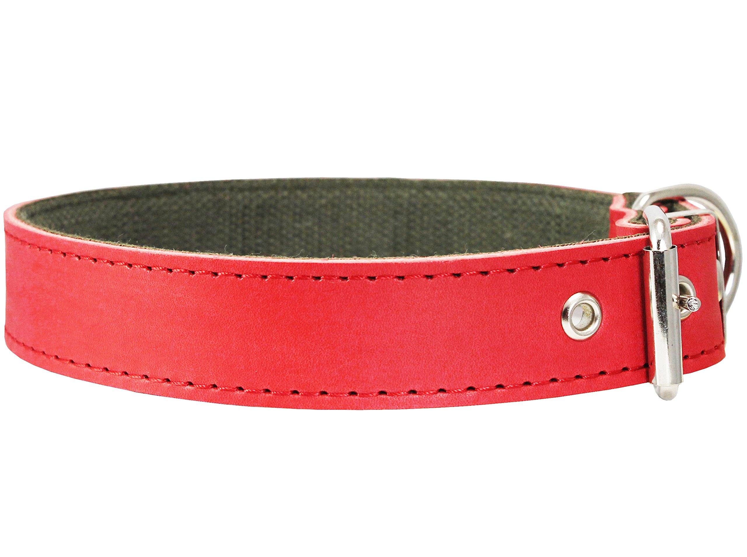 Dogs My Love Hundehalsband Aus Echtleder – Braun, 3,2 Cm Breit, Für Halsumfang 38–51 Cm