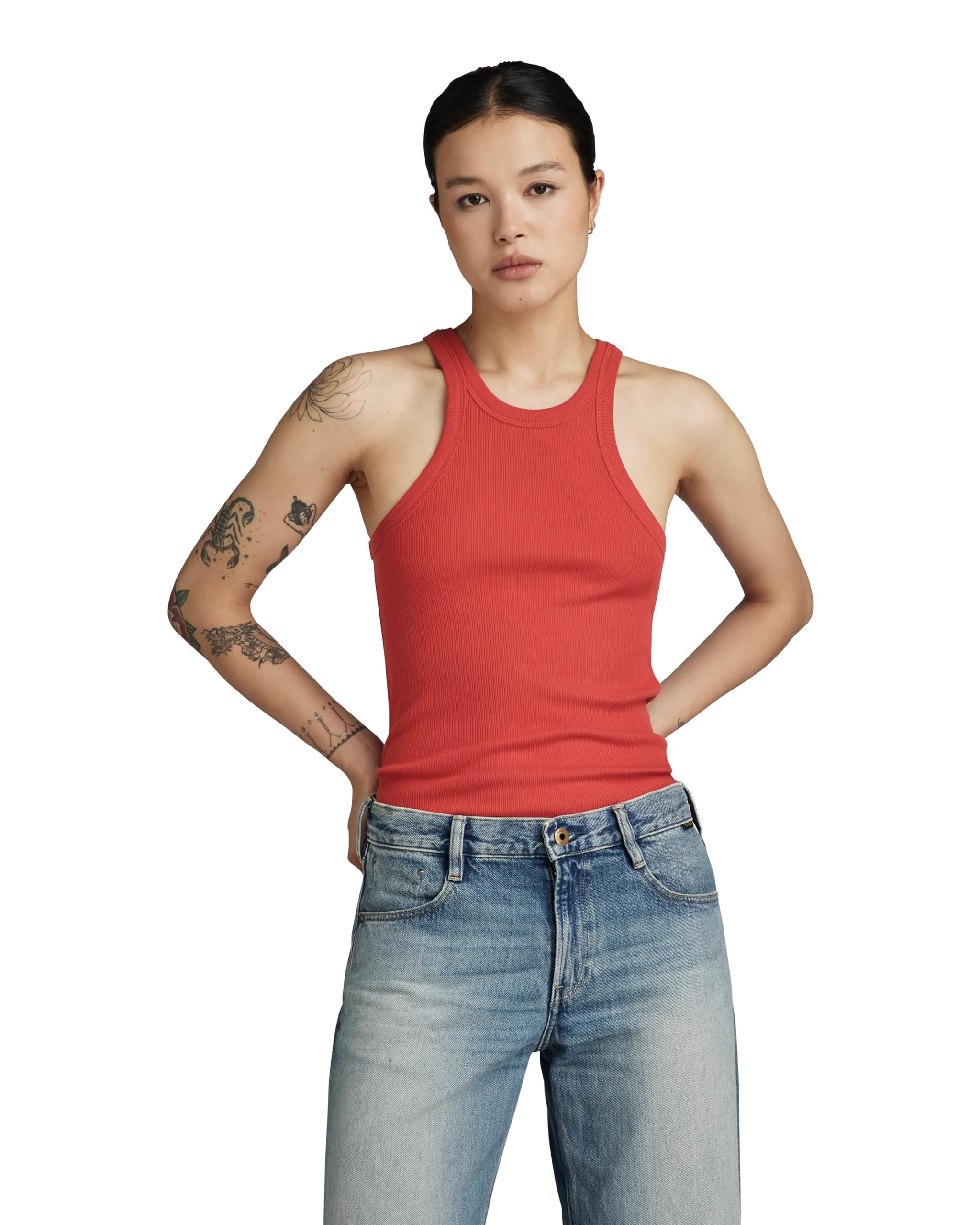 G-Star Women's Italian Army Ultra Slim Tank Top, Pink (finch D22768-D289-5789), L
