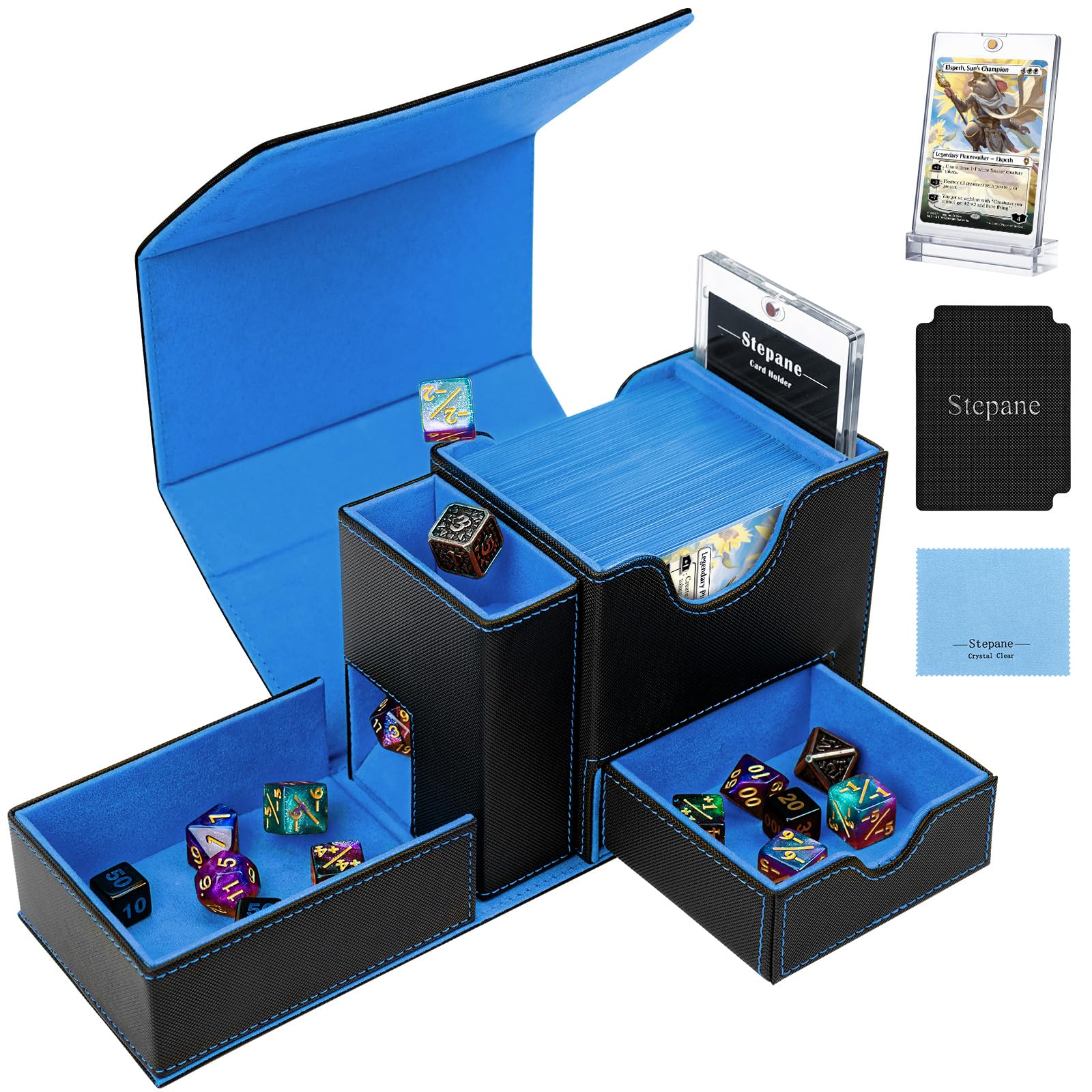 MTG Deck Box for Commander Display with Dice Tower