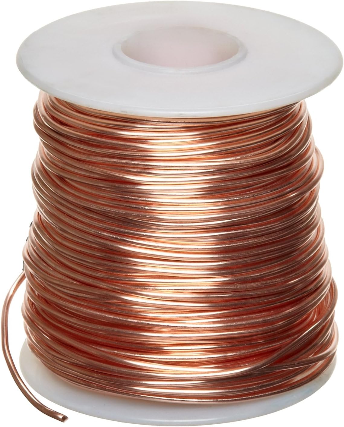 Bare Copper Wire, Bright, 14 AWG, 0.064" Diameter, 80' Length (Pack of 1)