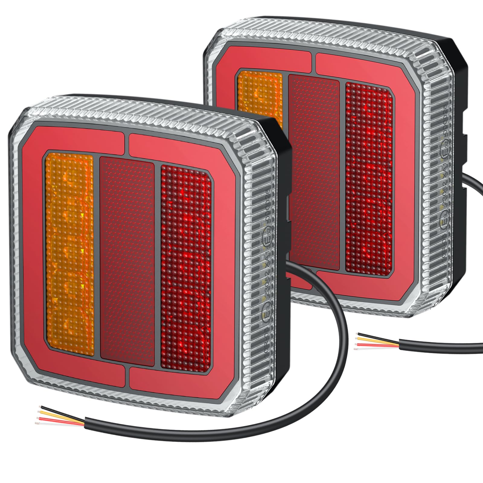 Kit Luci Posteriori LED AUTOUTLET Per Rimorchio – 40 LED, 12-30V, Con Cavo 7,5 M E Spina 7 Poli, IP65, E9/E57