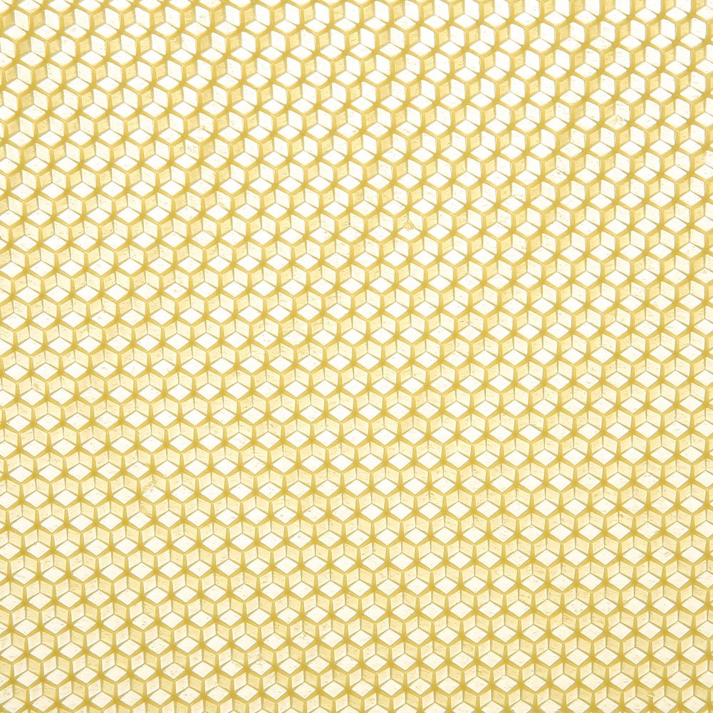 30 Pièces Nid D'abeille Fond de Teint Feuilles de Nid D'abeille de Cire D'abeille Outils D'apiculteur, Cire D'abeille Pure et Filtrée avec Texture en Nid D'abeille pour les