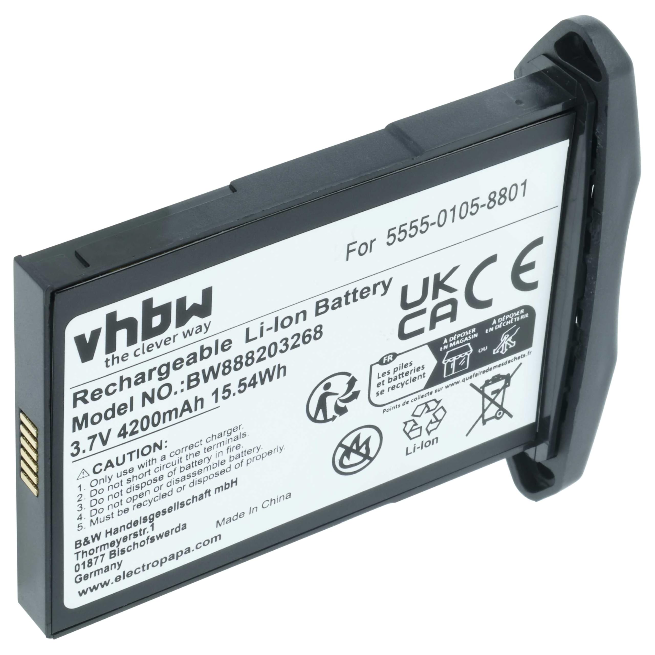 vhbw Akku kompatibel mit NCR Orderman 5 Handheld Computer Scanner (4200mAh, 3,7V, Li-Ion)