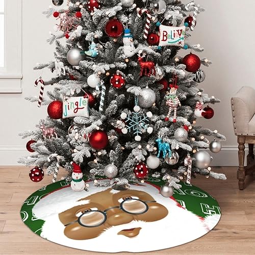 Miniatura 8 de Falda de árbol de Navidad de 36 pulgadas, con anillos de arco iris, para decoración de Navidad, vacaciones, Año Nuevo, fiesta, árbol, decoración