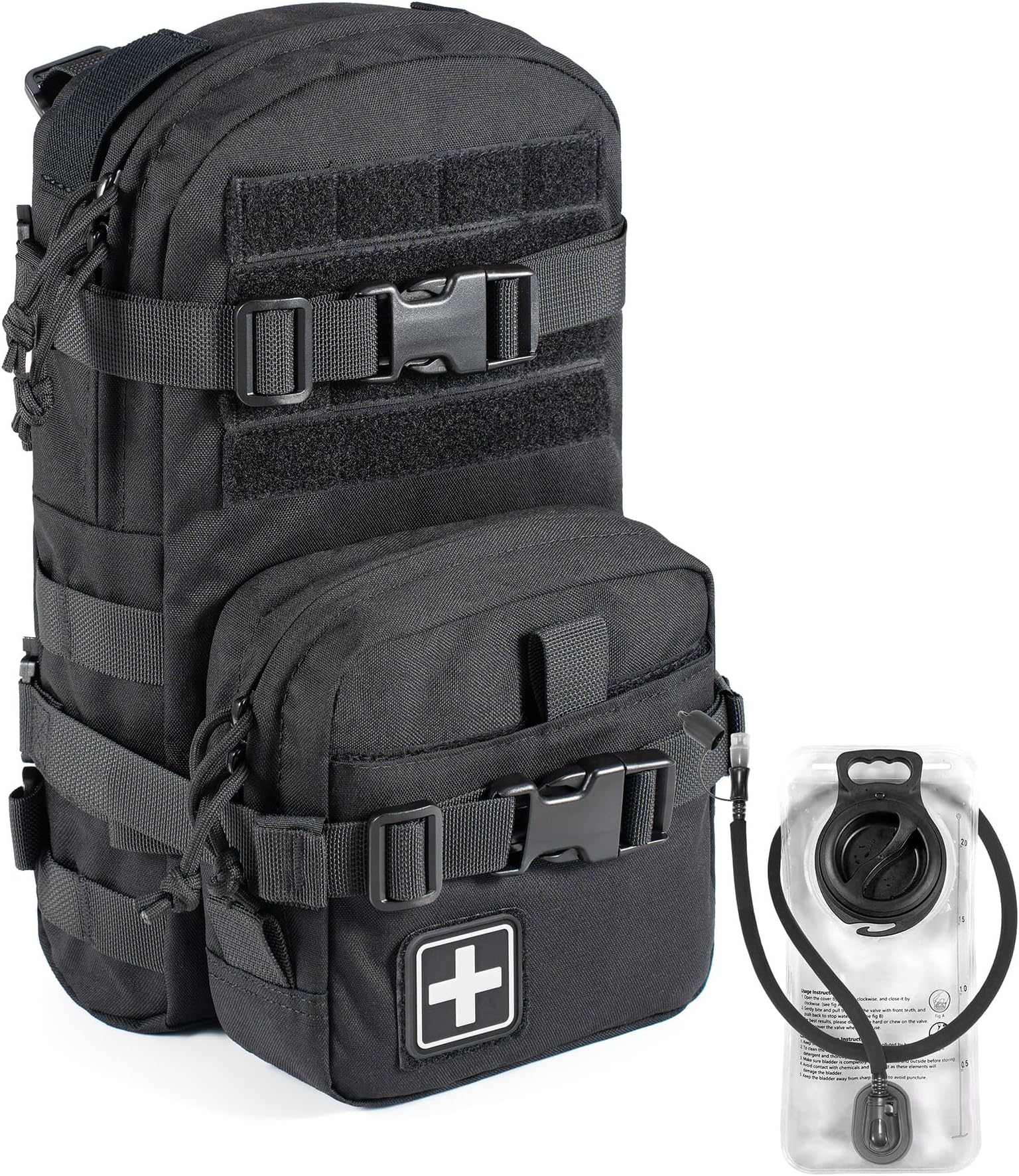 Tactical Small MOLLE Hydration Pack Outdoor Water Bladder Carrier Pack for Vest Backpack